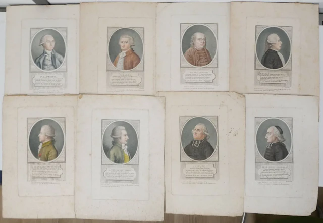A series of 8 color engravings by Jean Baptiste VÉRITÉ (1756 - Lot 409
