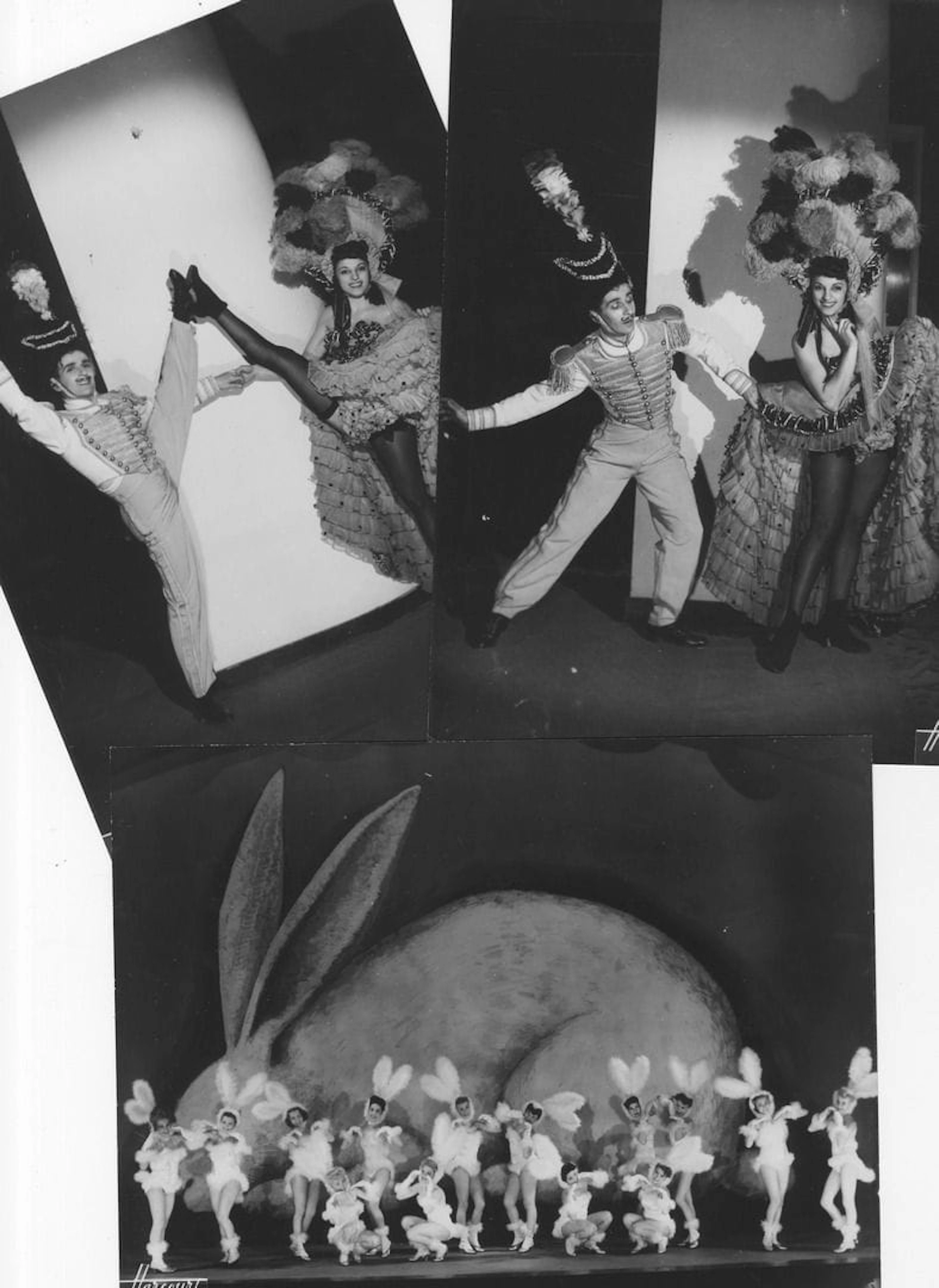 Studio Harcourt Ensemble de 60 photographies Music Hall, opérette, french cancan, costumes de scènes, revues des Folies Bergères, Paris, c. 1950-1960 60 tirages argentiques d’époque, cachet “Harcourt Paris” dans l’image De 25 x 19 cm à 24 x 30.5 cm