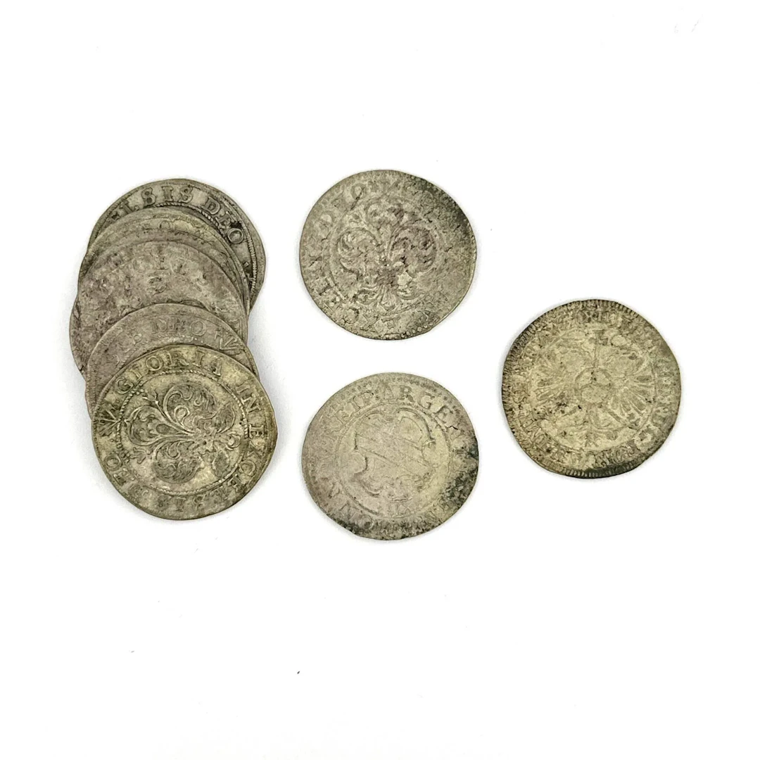 Alsace – Set of 9 12-kreuzer silver coins - Lot 19