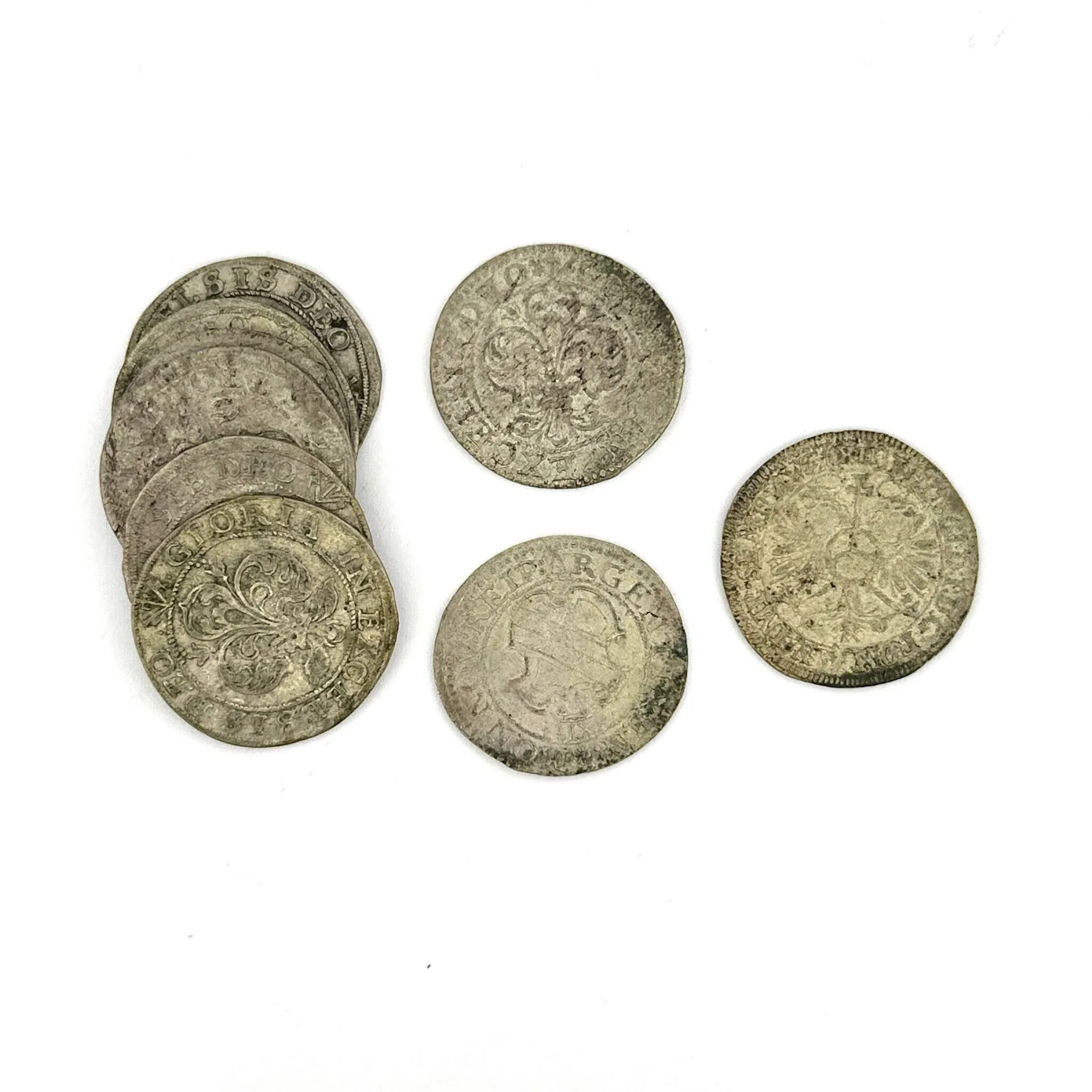 Alsace – Set of 9 12-kreuzer silver coins - Lot 19