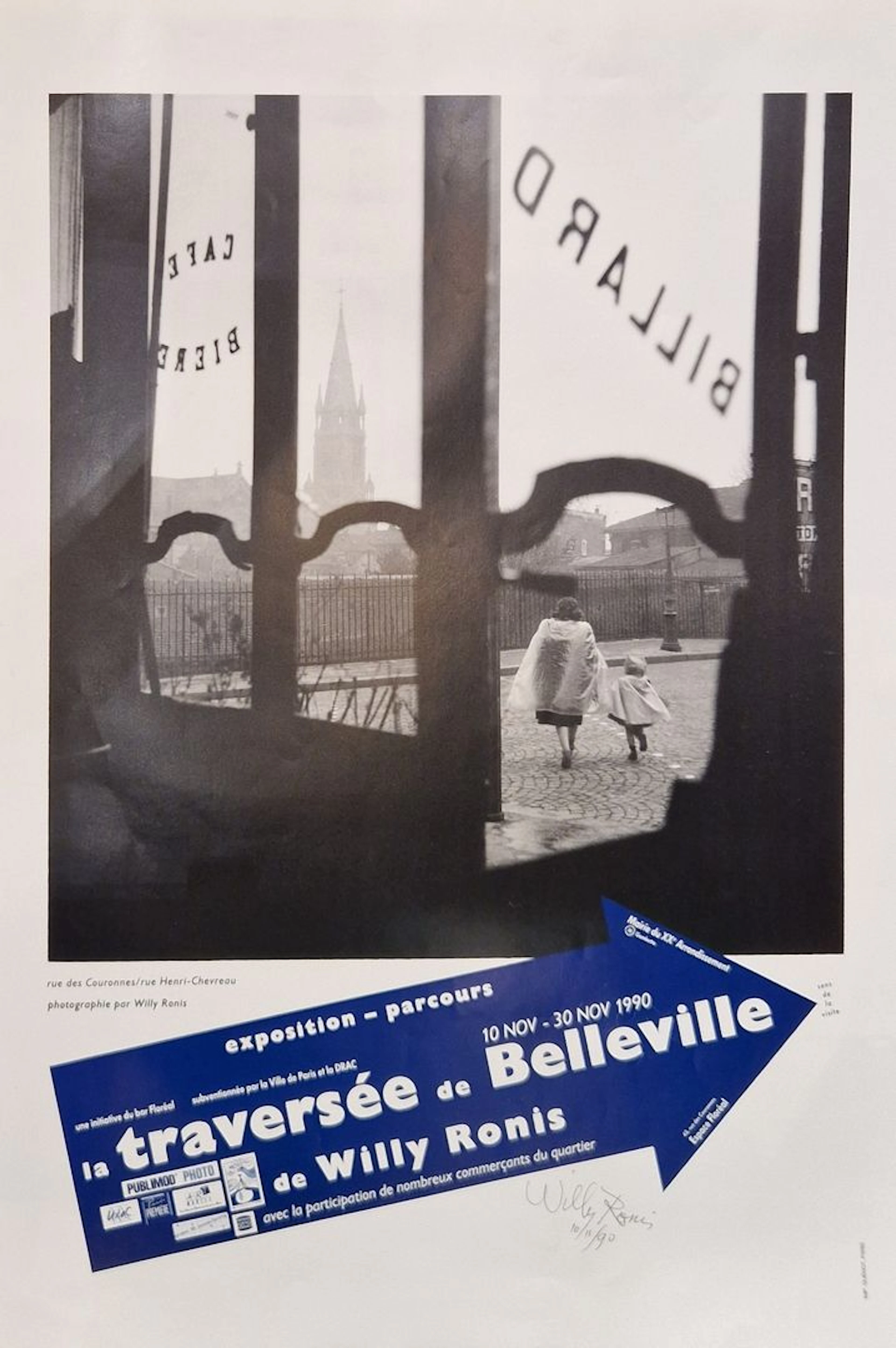 Exhibition poster by photographer Willy Ronis "La traversée - Lot 164