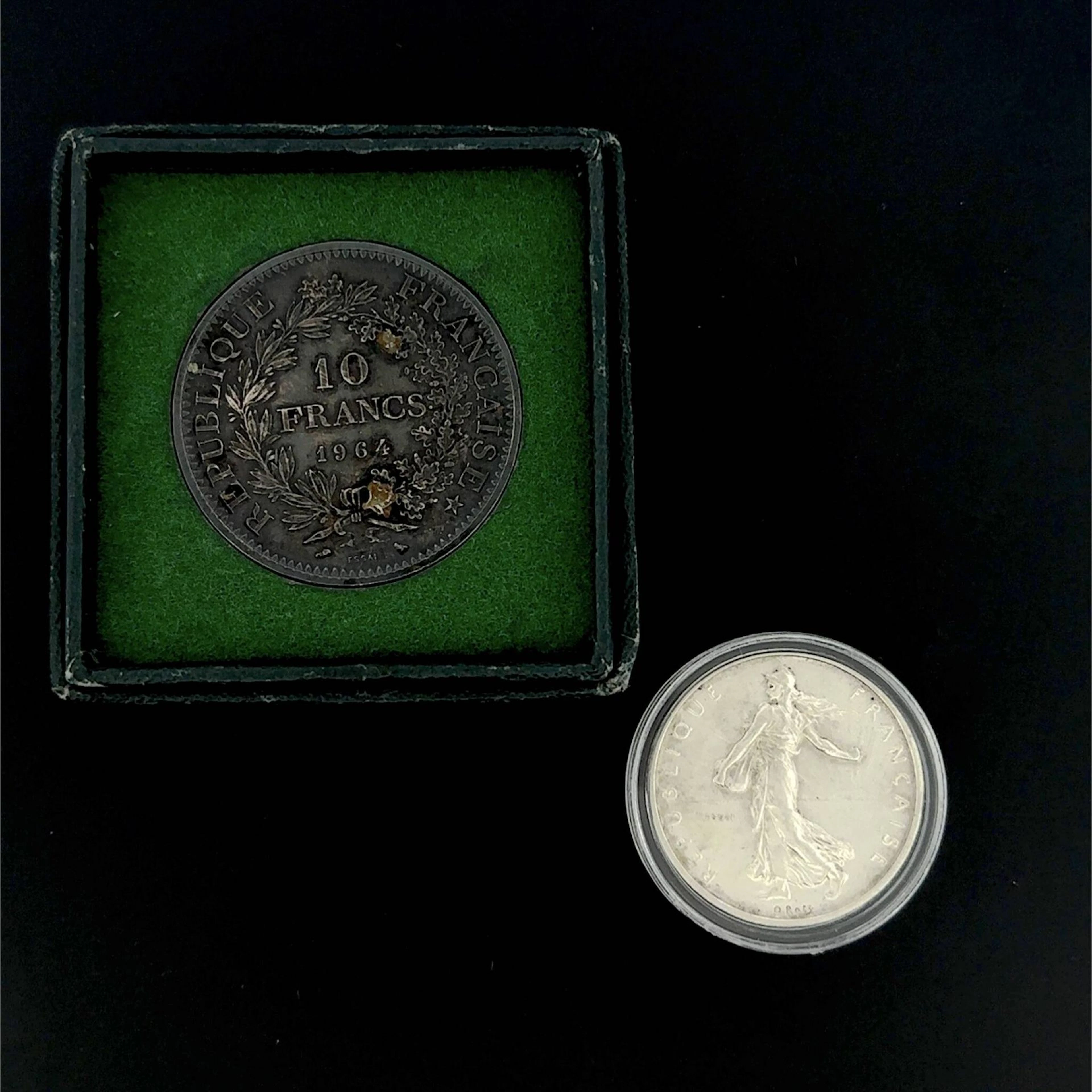 Set of 2 silver proof coins: - Lot 152