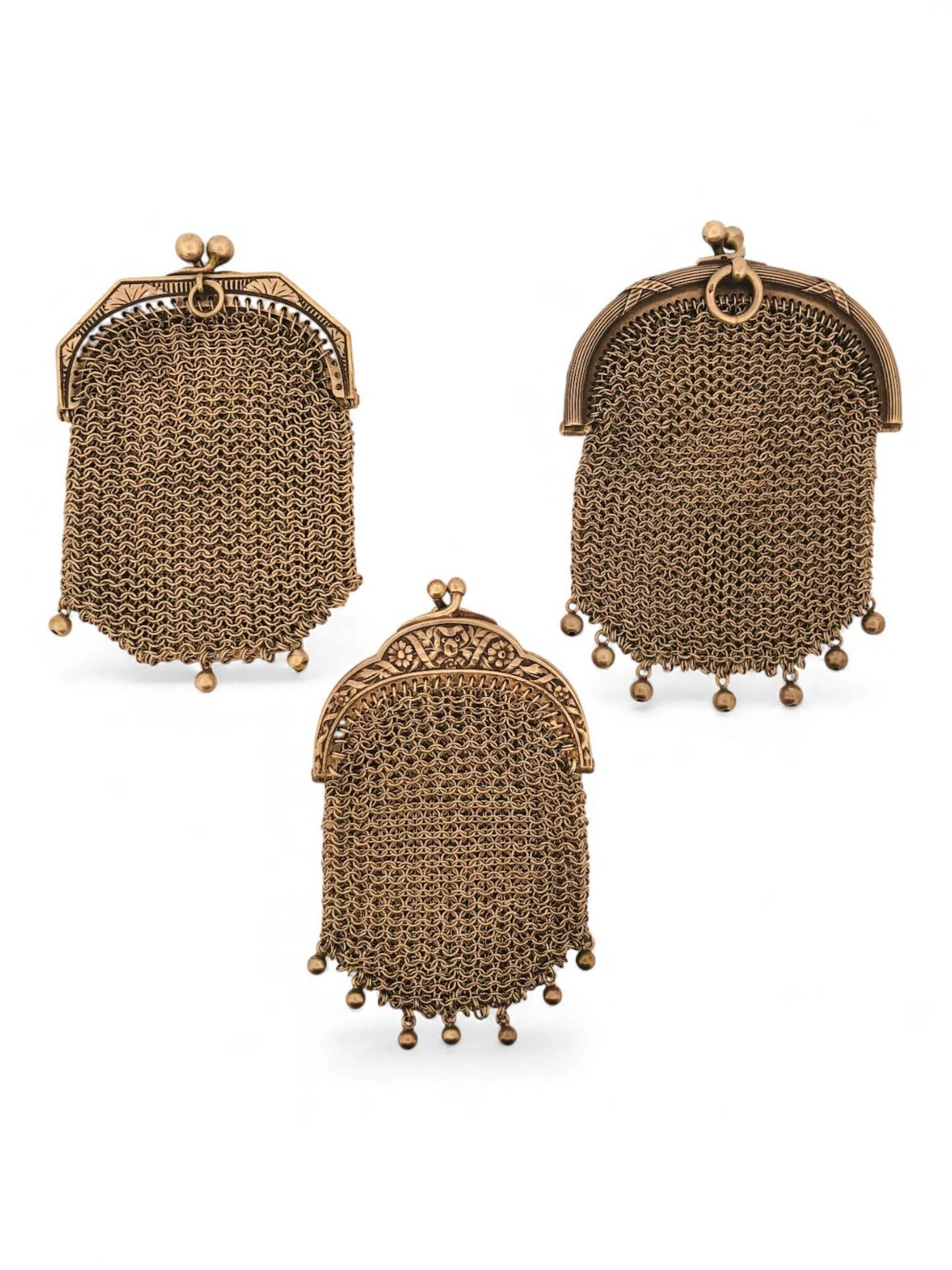 Set of three minaudière in silver (950) - Lot 385