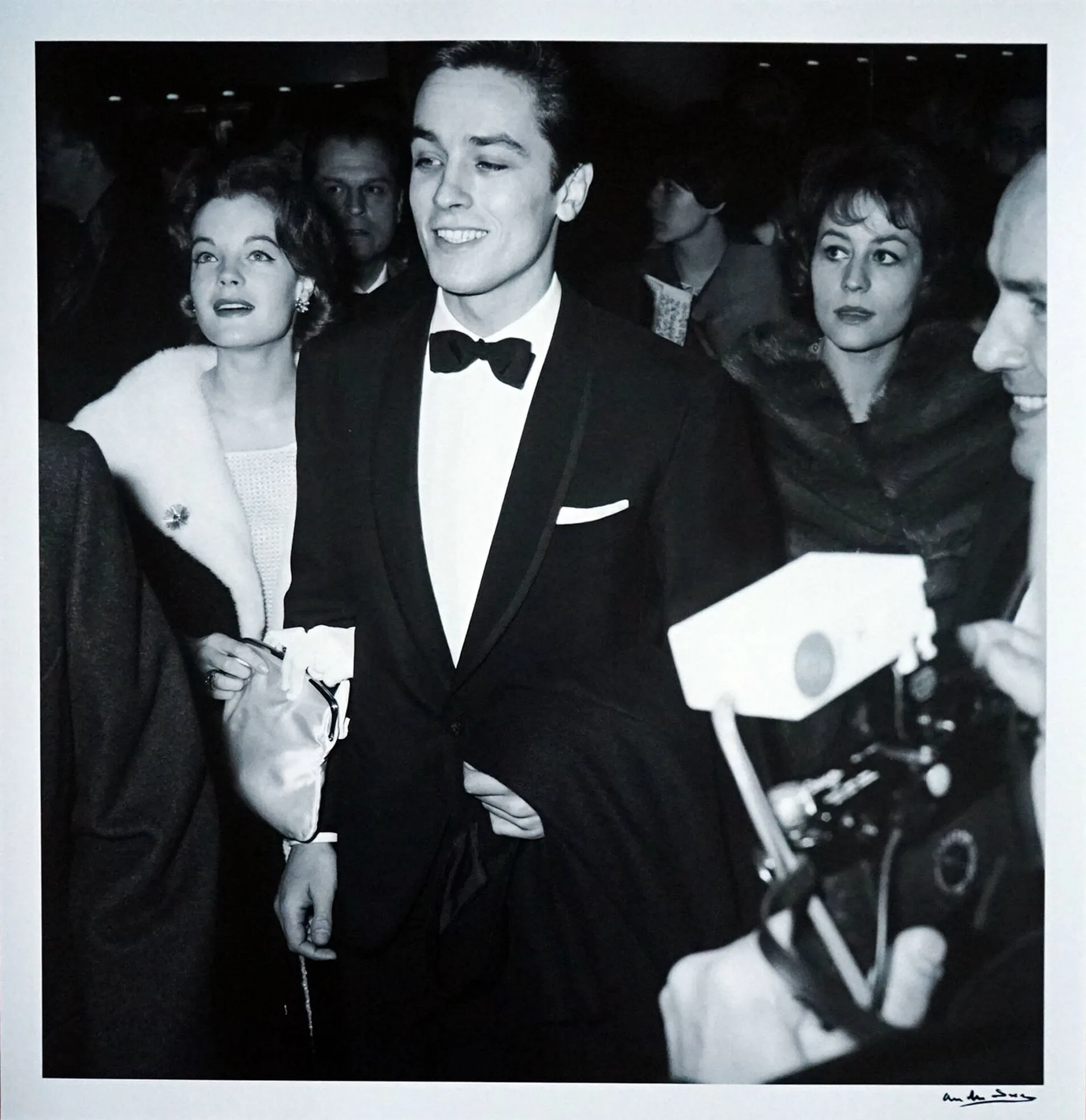 Alain Delon ,Romy Schneider and Annie Girardot Paris 1970 - Lot 246
