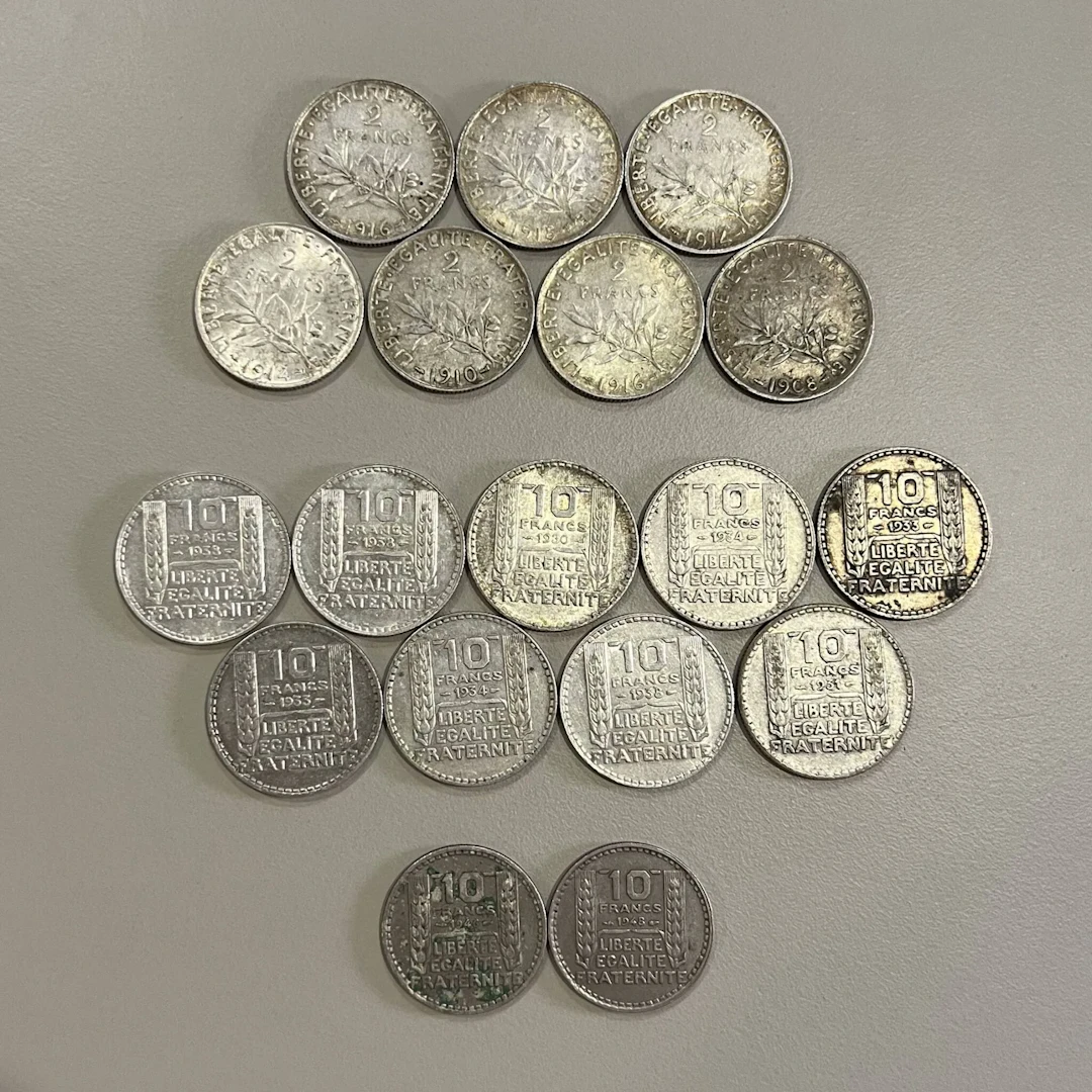 Set of coins consisting of: - Lot 44