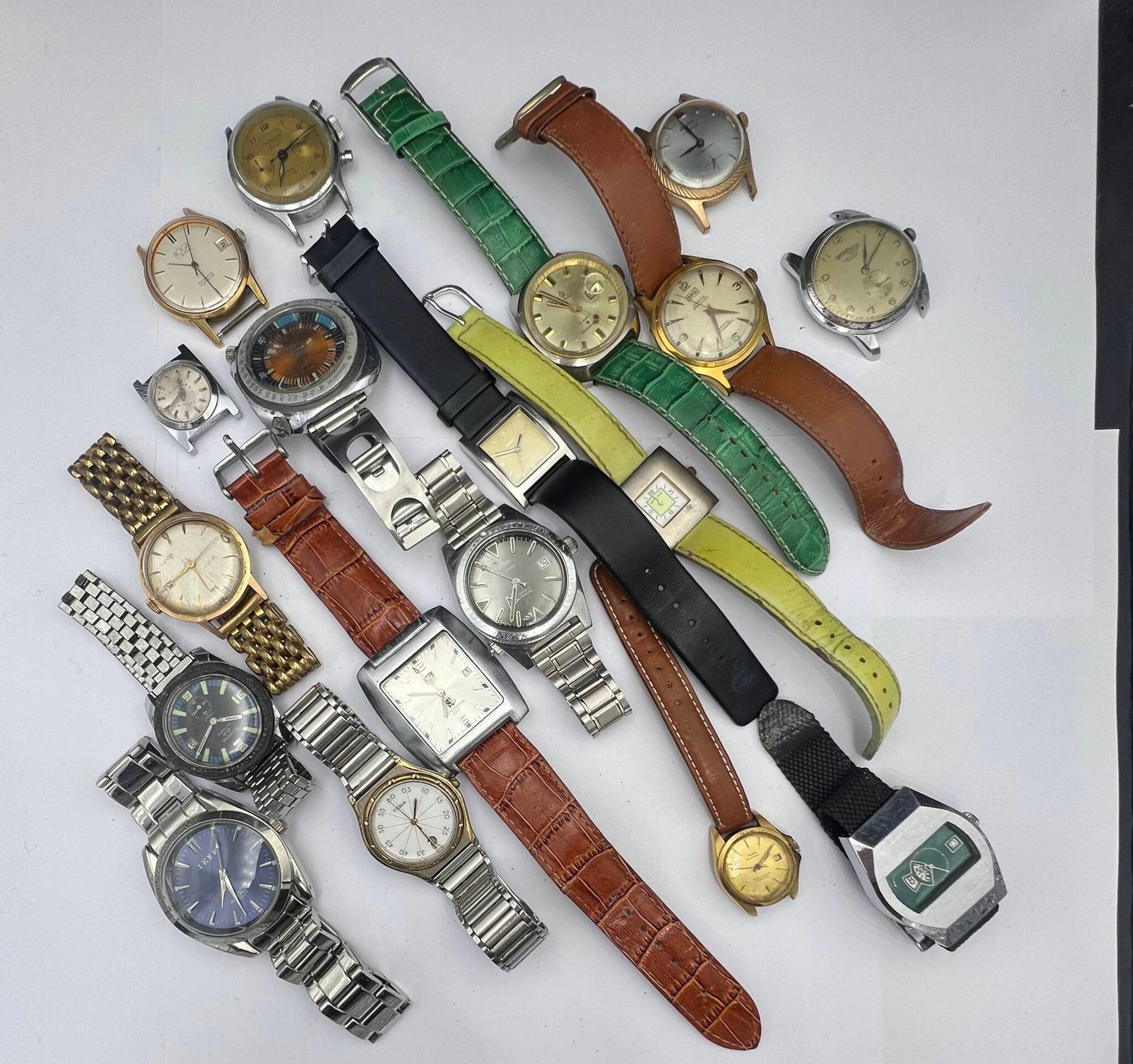Set of watches including YEMA, TAG HEUER, etc. - Lot 272