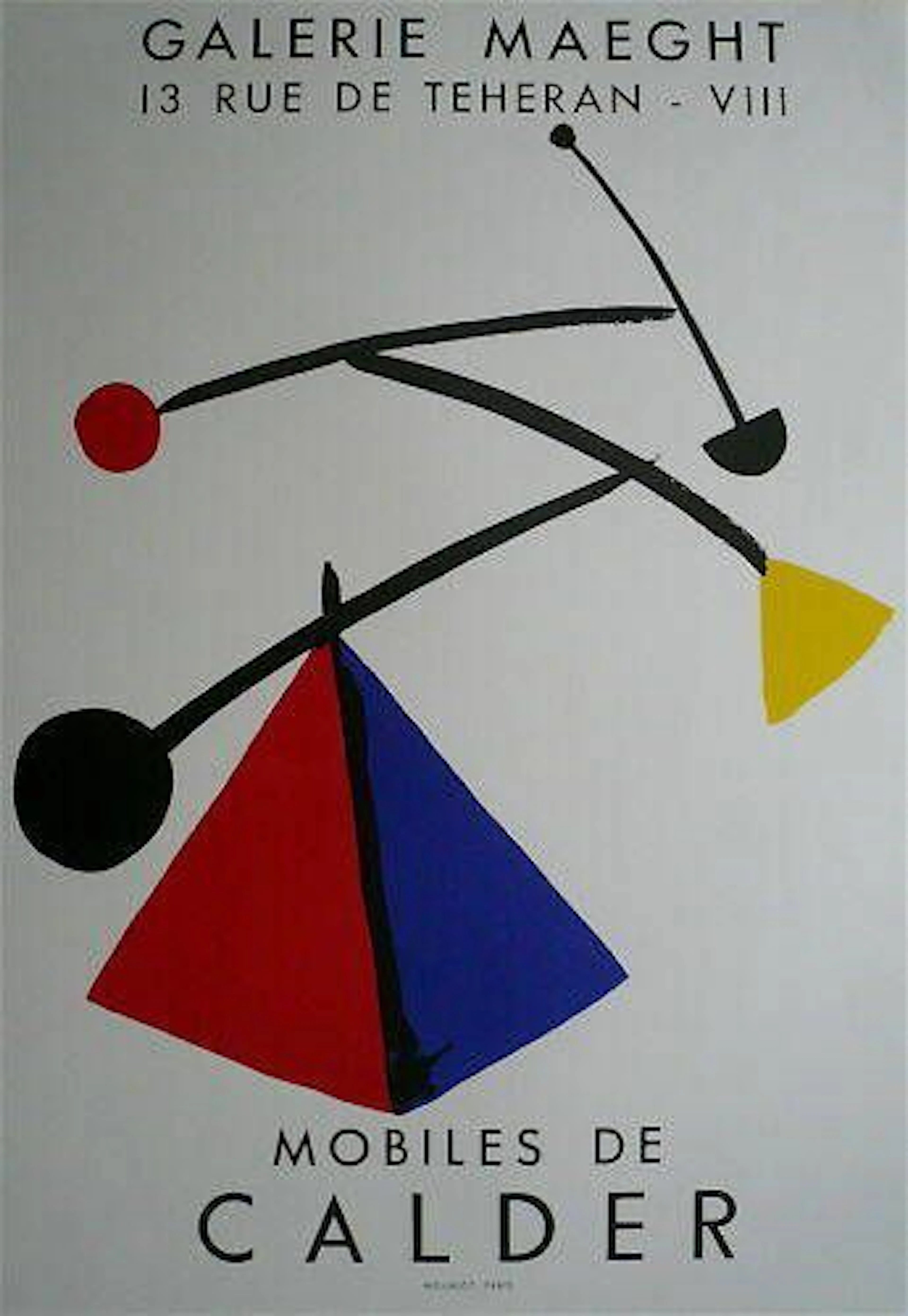 CALDER, Alexander. Lithographic print, printed by Mourlot, 6 - Lot 304