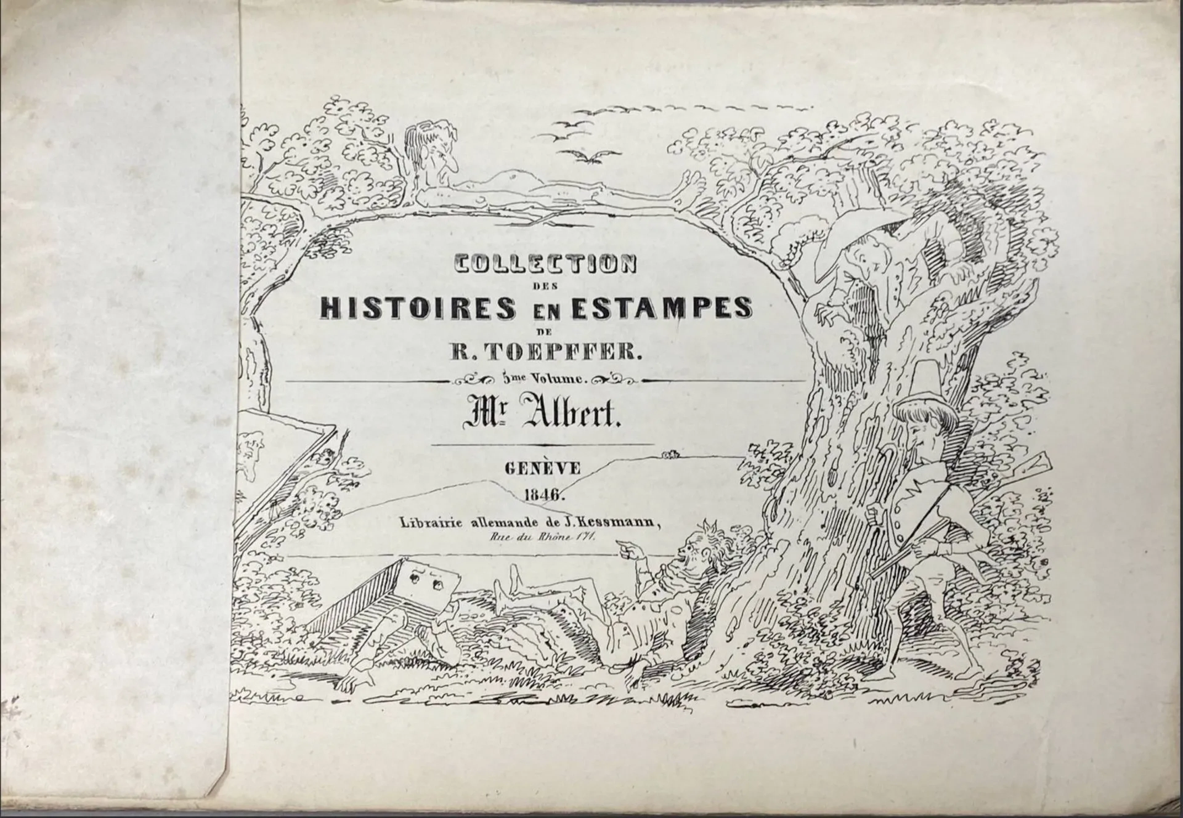 TÖPFFER. History of Albert. Second edition. Geneva, J. Kessm - Lot 456