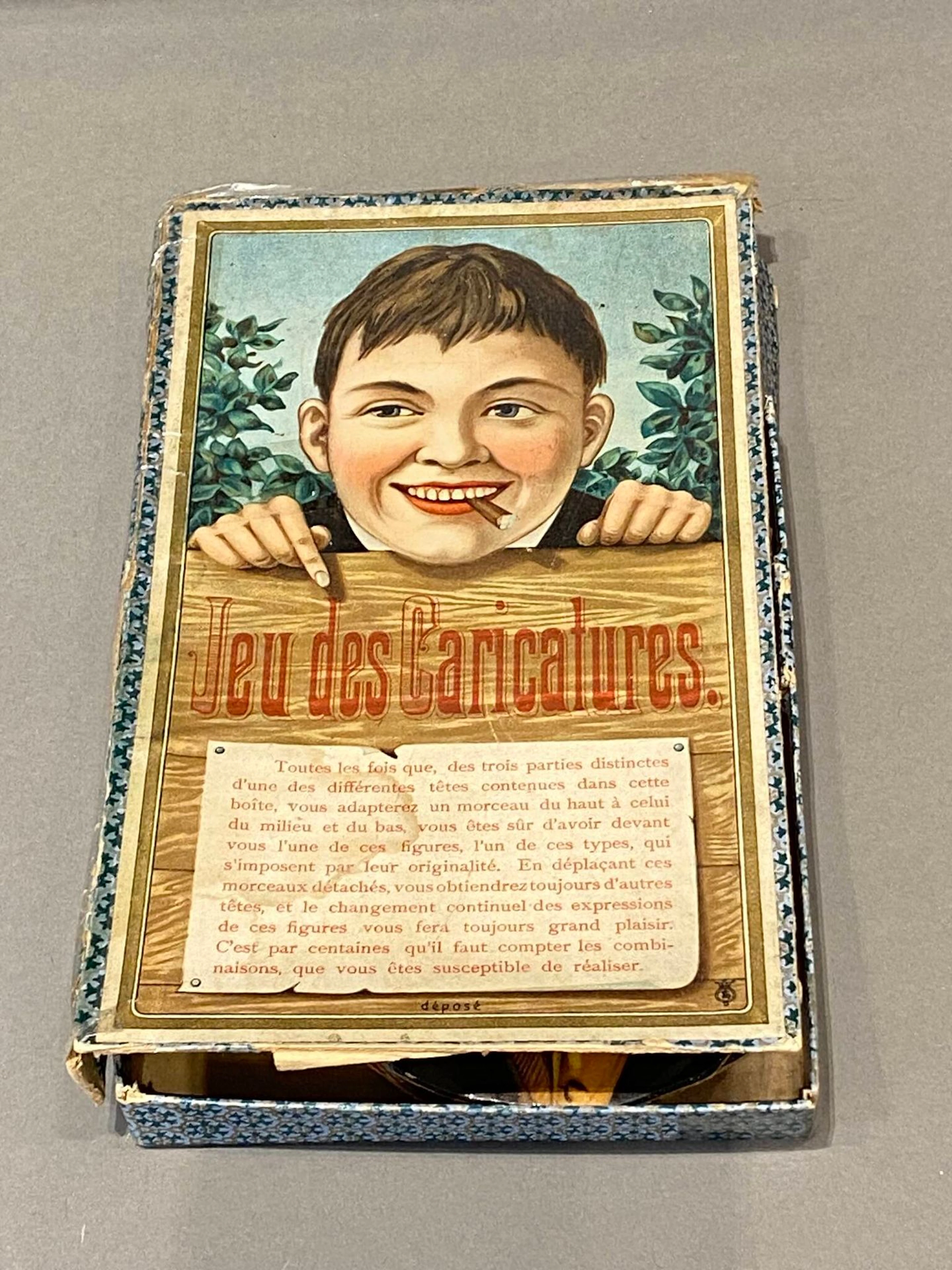 Set of chromolithographic cardboard caricatures, incomplete - Lot 351
