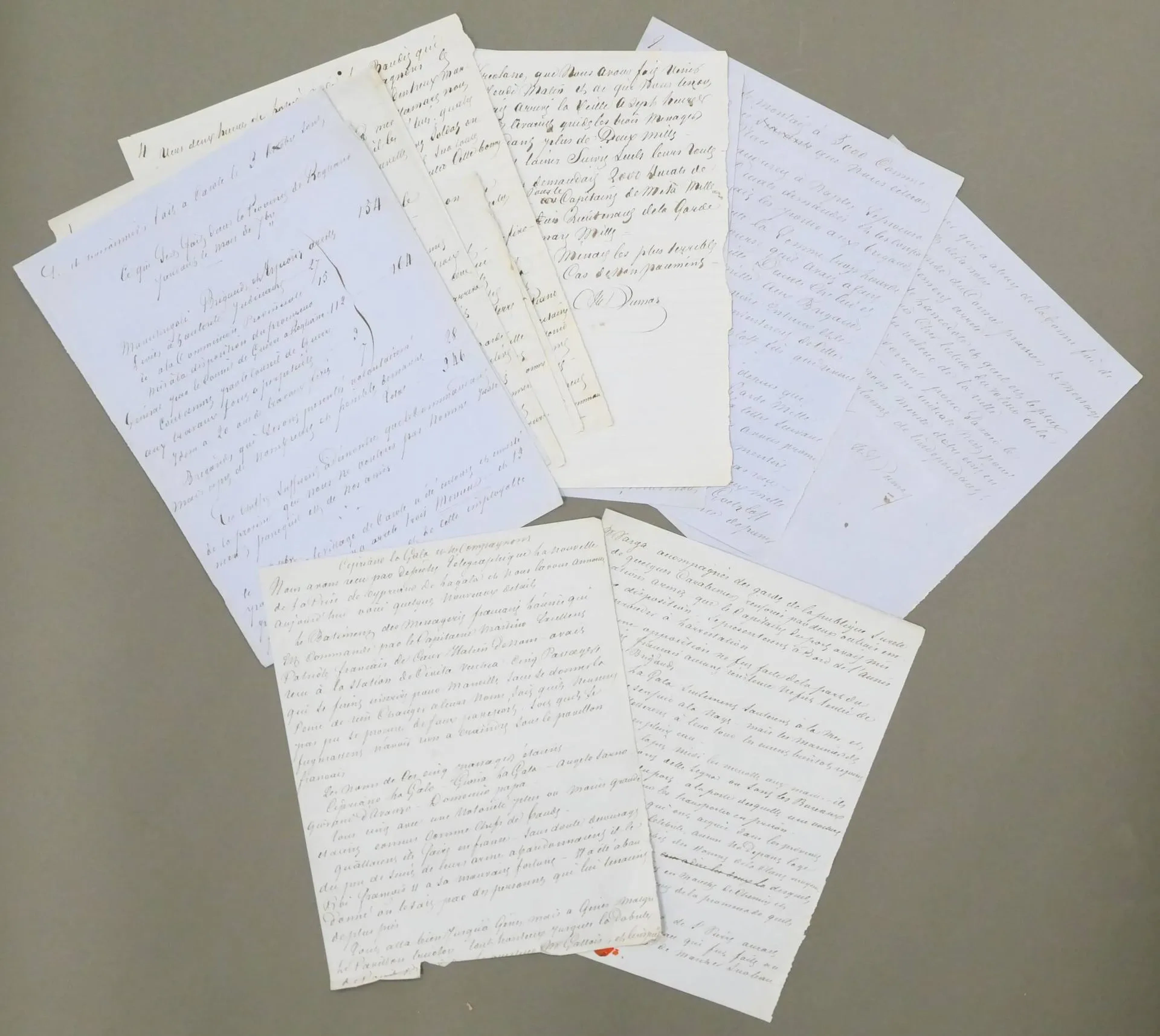 DUMAS, Alexandre (1802-1870). Set of 4 autograph manuscripts - Lot 336