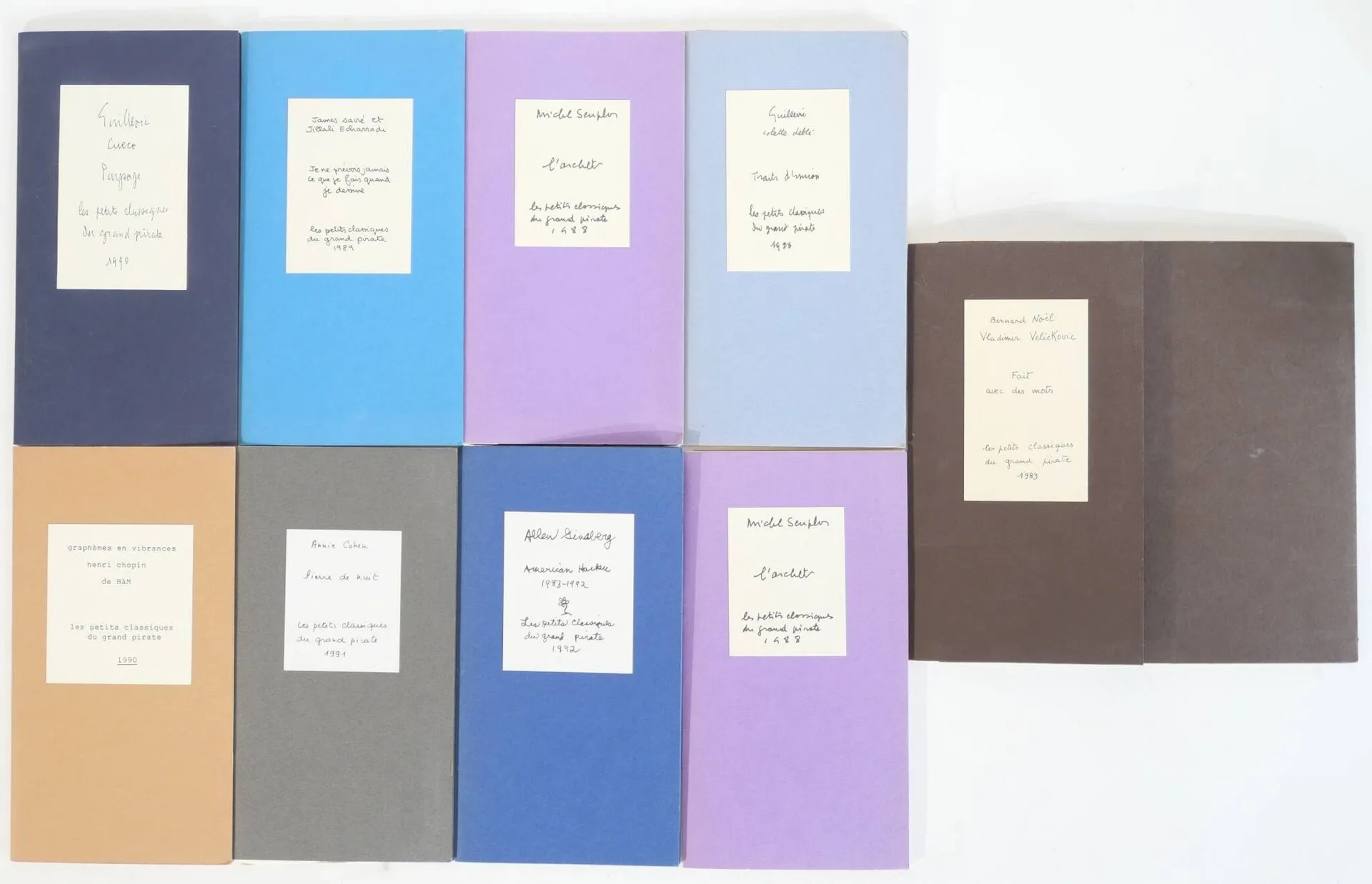 [THE GREAT PIRATE'S LITTLE CLASSICS]. Set of 9 in-8 volumes - Lot 187