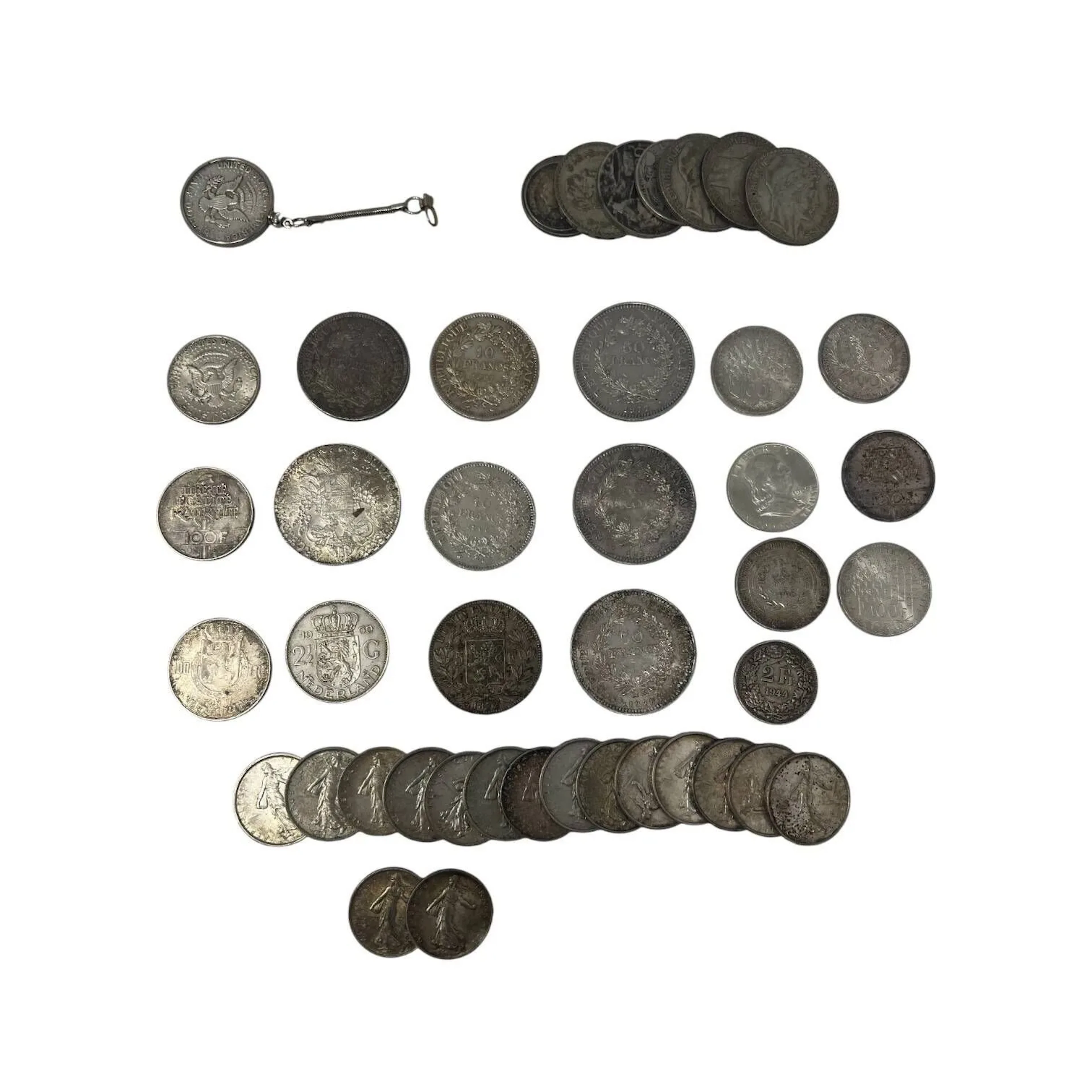 Silver coin set (900) and (835) including: - Lot 31