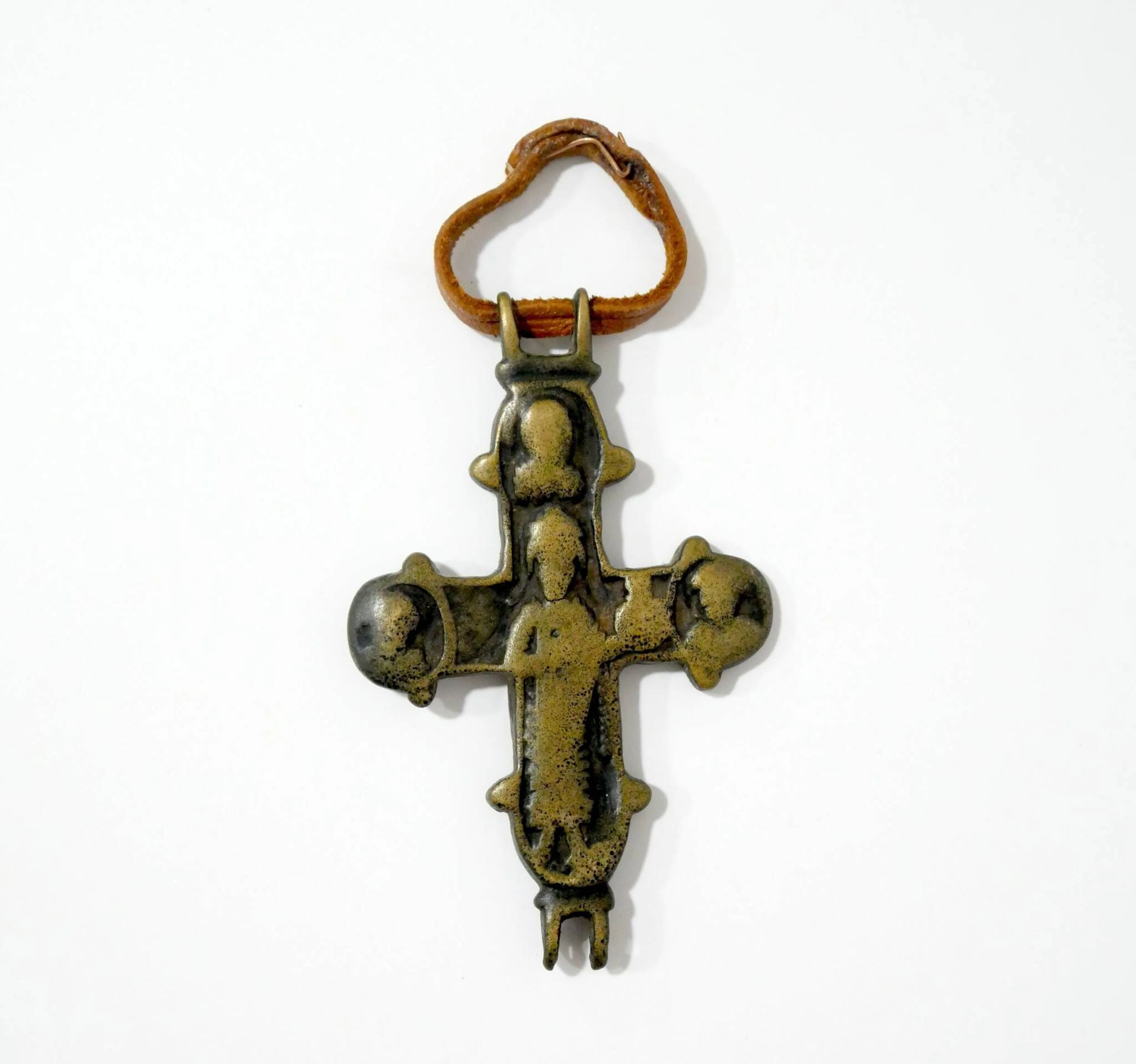 Bronze cross of Boris and Gleb (?) or St. Nicholas of Mojais - Lot 101