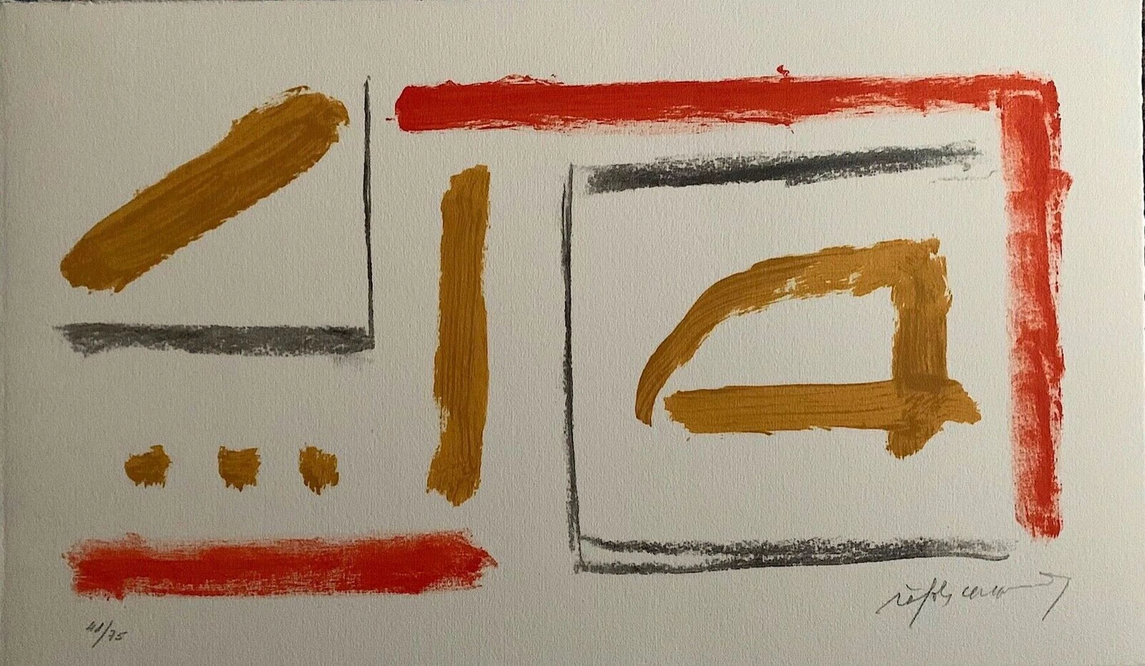 CASAMADA Rafols Albert Original lithograph signed lower righ - Lot 496