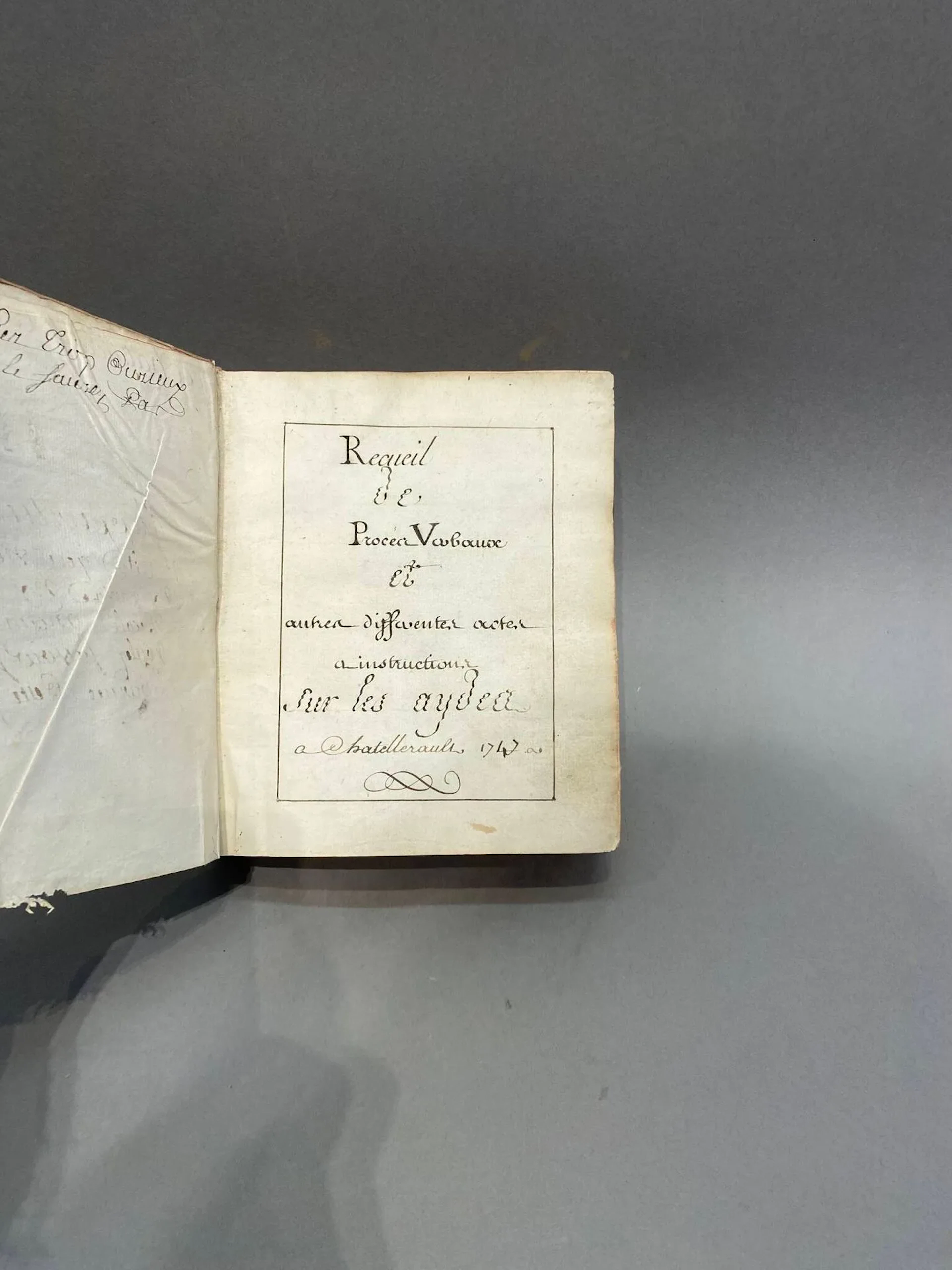 MANUSCRIT. - Recueil de Procès-Verbaux et autres différentes - Lot 3