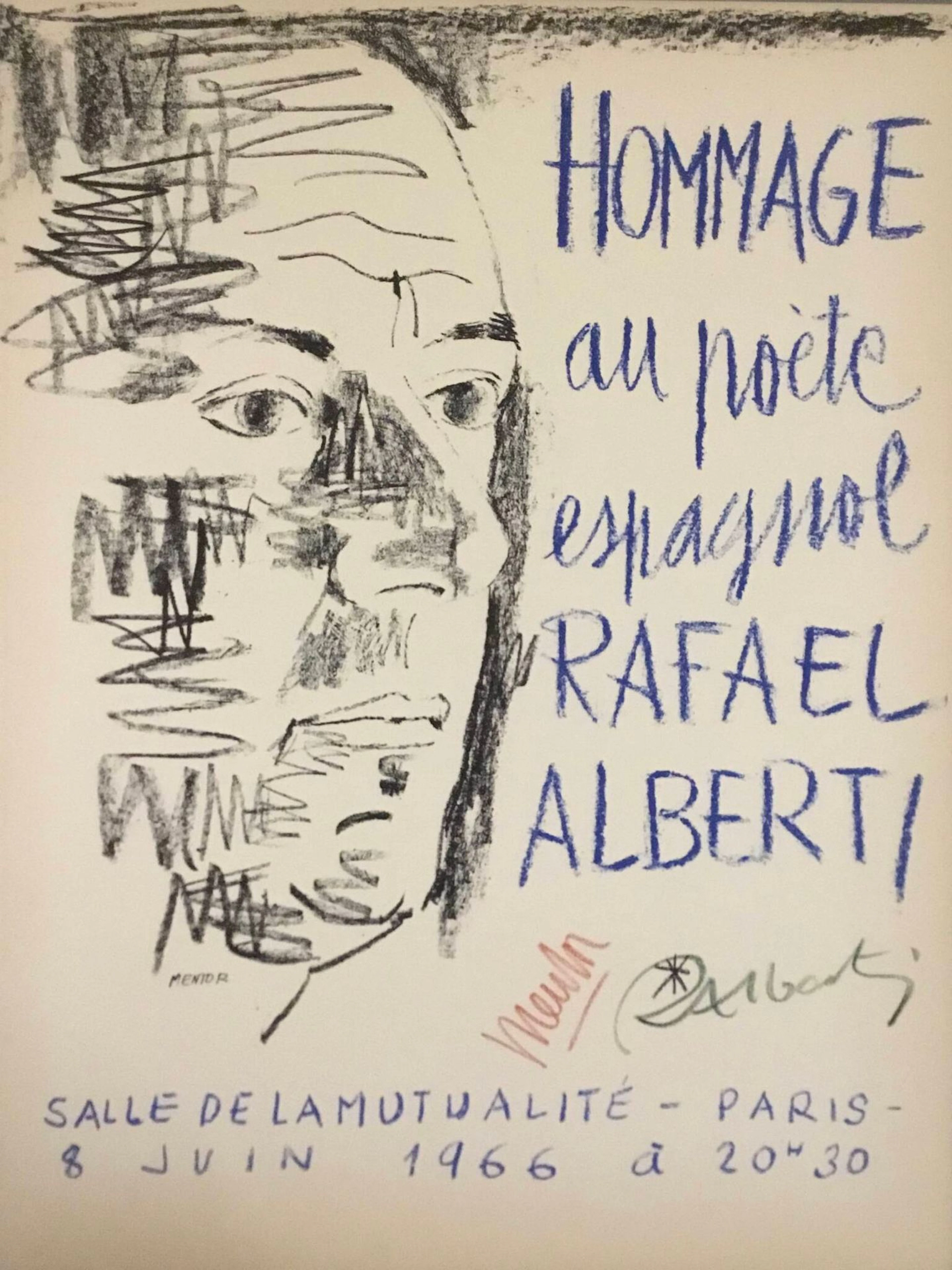 MENTOR ALBERTI Lithograph on vellum, 1966, signed in the low - Lot 257