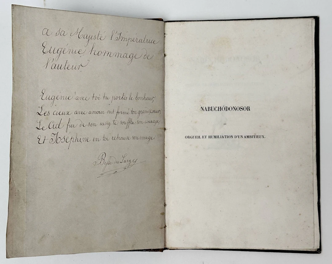 BESSE DES LARZES (Eugène Maurice). Nabuchodonosor. Lyon, Aim - Lot 467