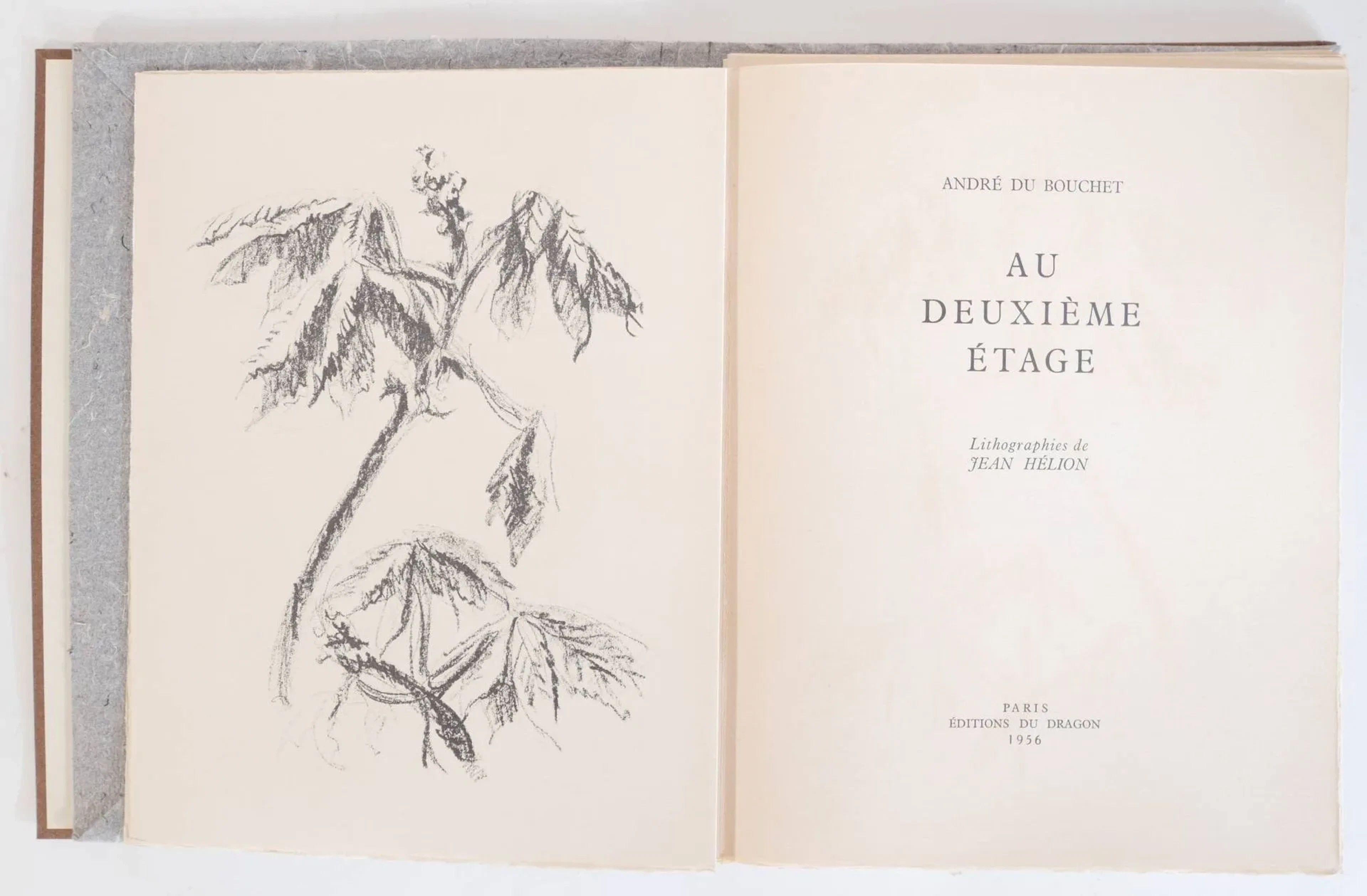 [HÉLION (Jean)]. DU BOUCHET (André). Au deuxième étage. Pari - Lot 157