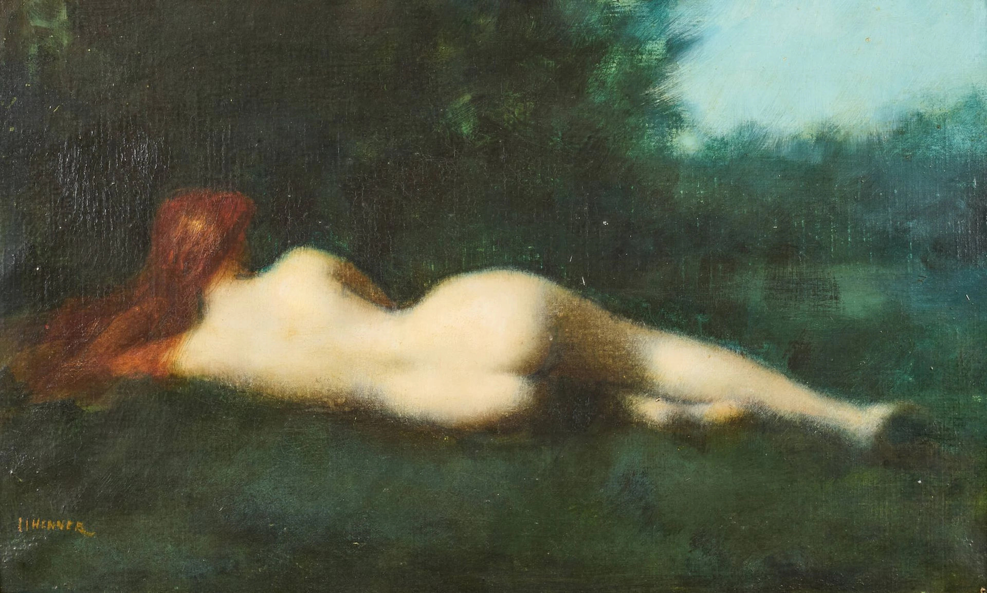 in the style of Jean-Jacques HENNER - Lot 261