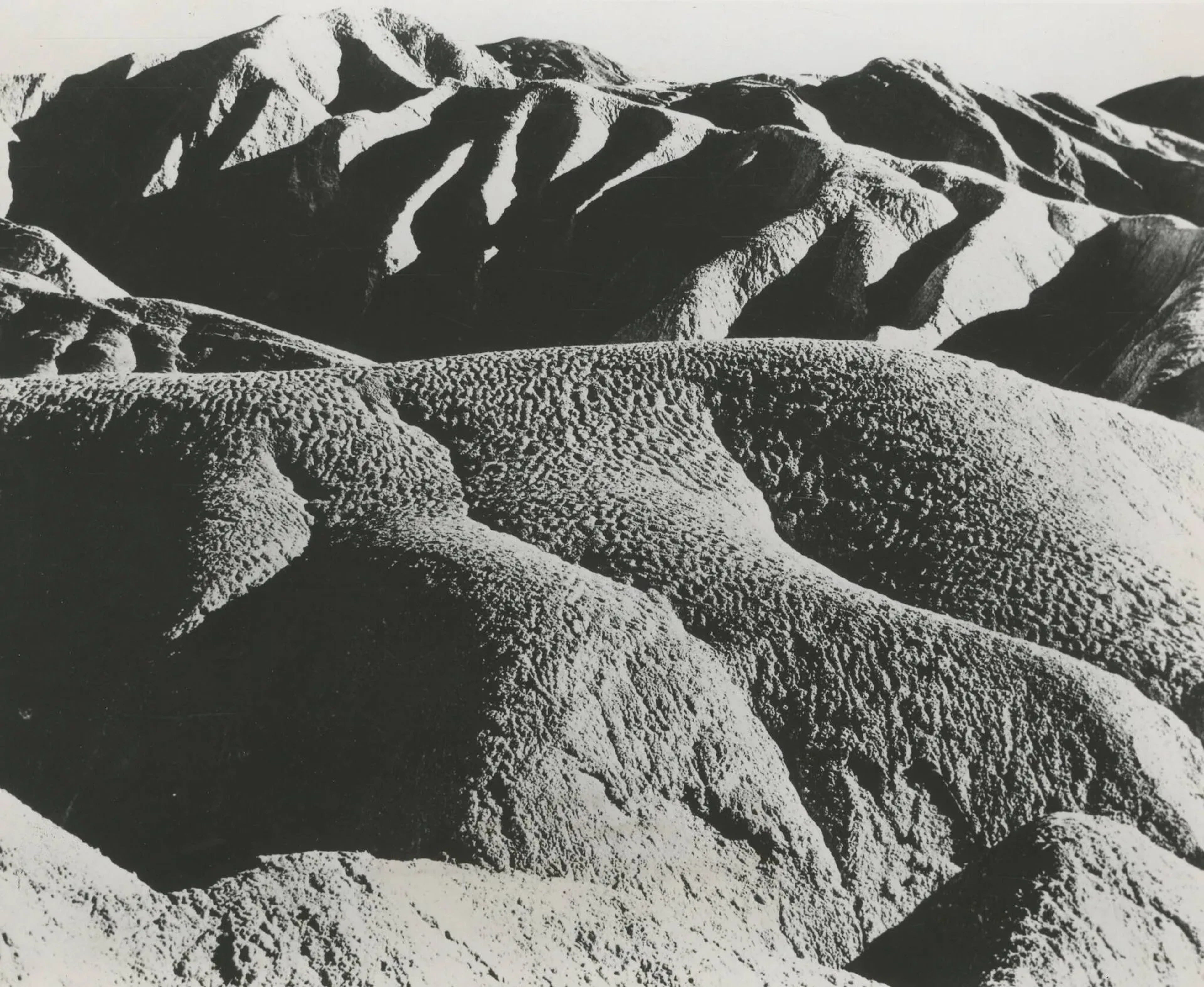 Etats-Unis La vallée de la Mort en Californie, c. 1940 Tirage argentique d’époque, étiquette de légende au dos Photographie : 18.3 x 24.9 cm