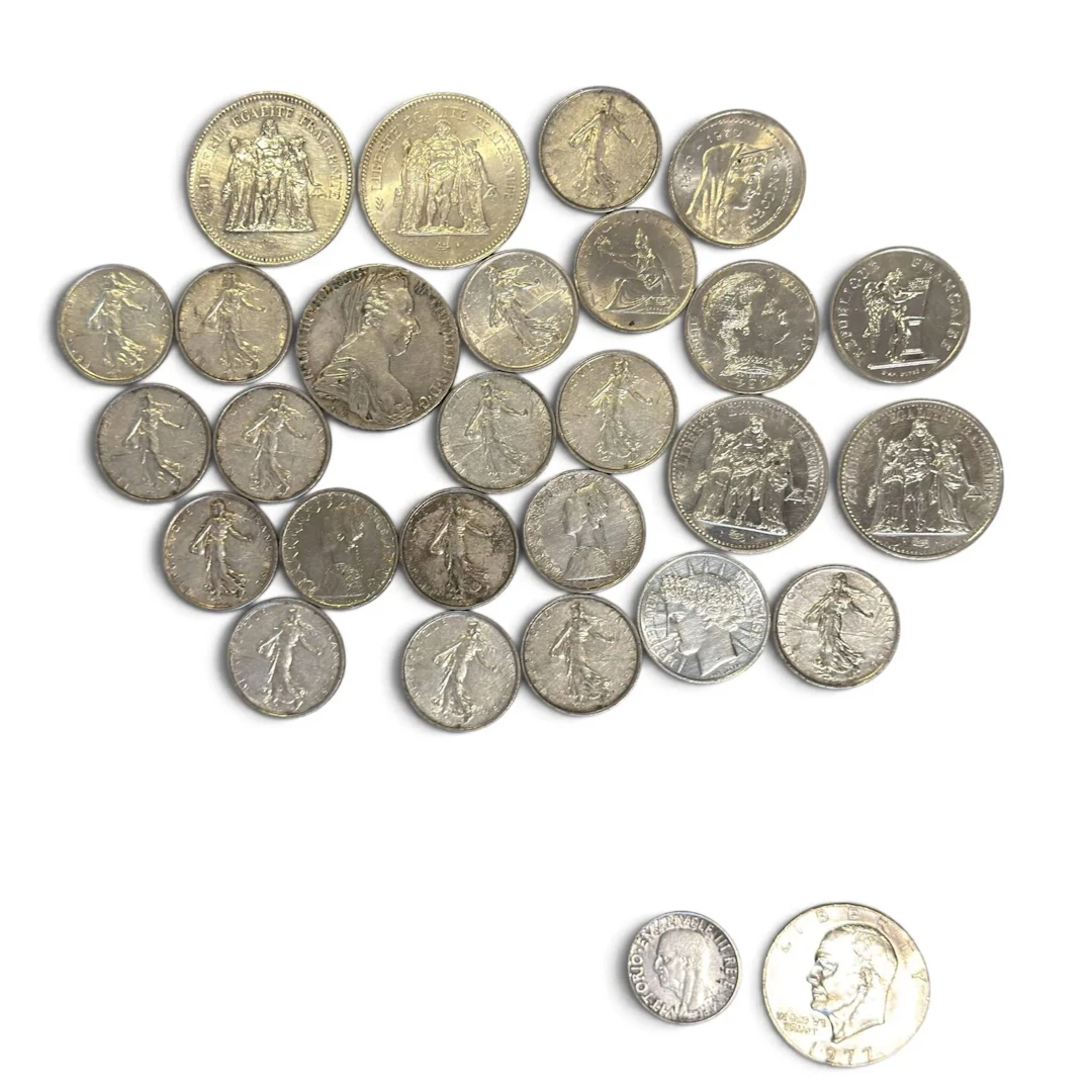 Set of silver coins (833; 835 and 900) consisting of: - Lot 62