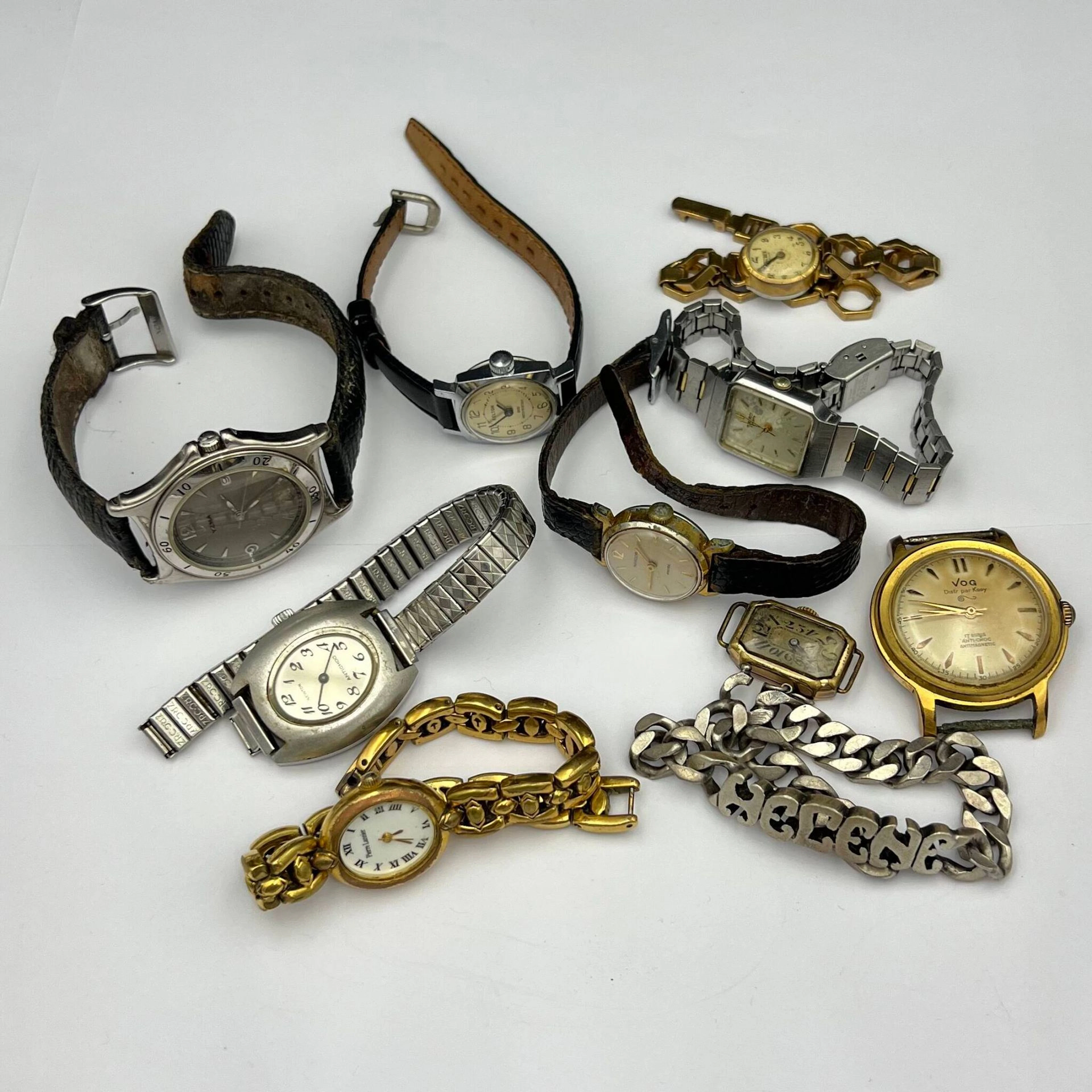 Lot of 8 watches (YEMA, SEIKO, etc.), 1 small watch case, 1 - Lot 267