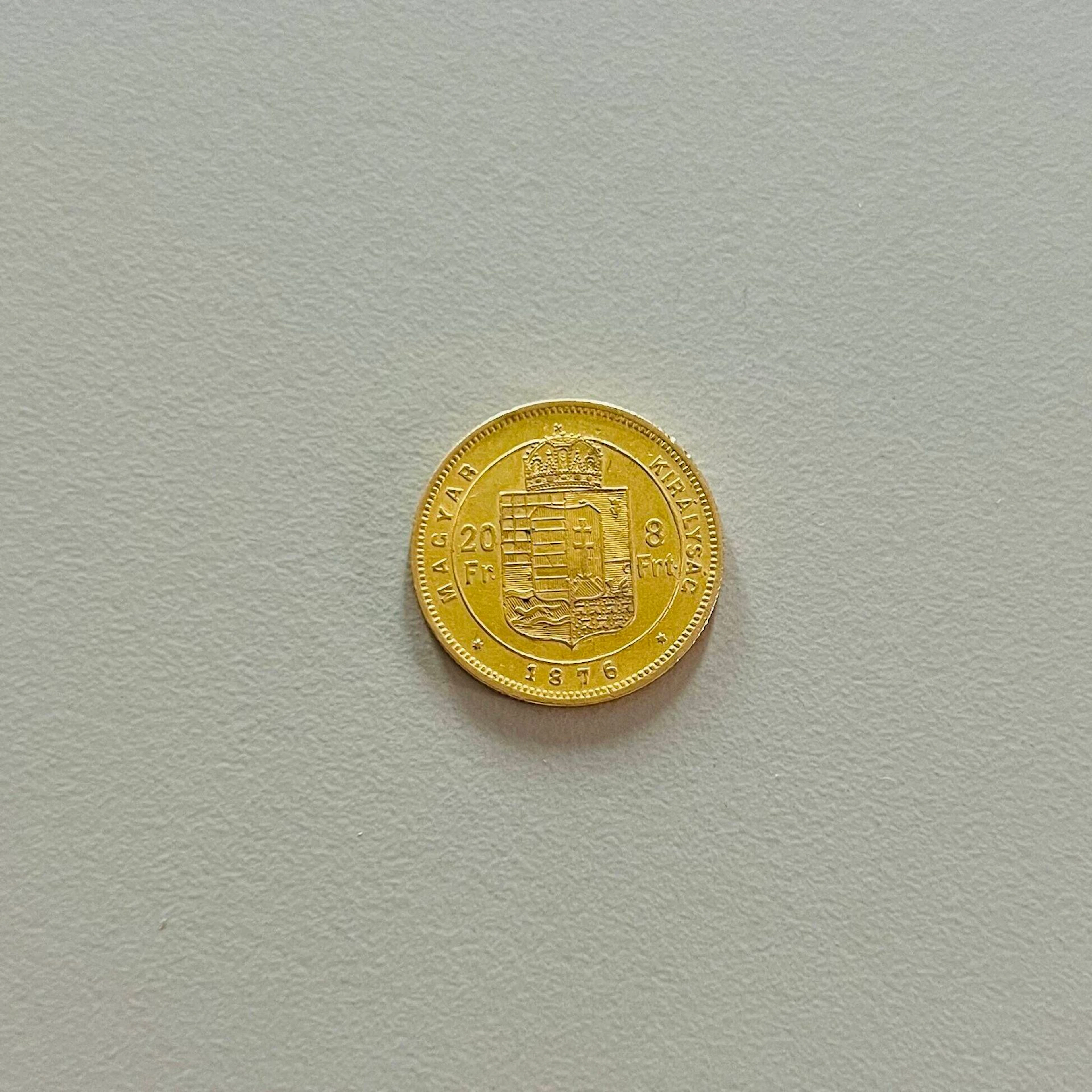 20 francs / 8 forint - Franz Joseph I (1876) in yellow gold - Lot 7
