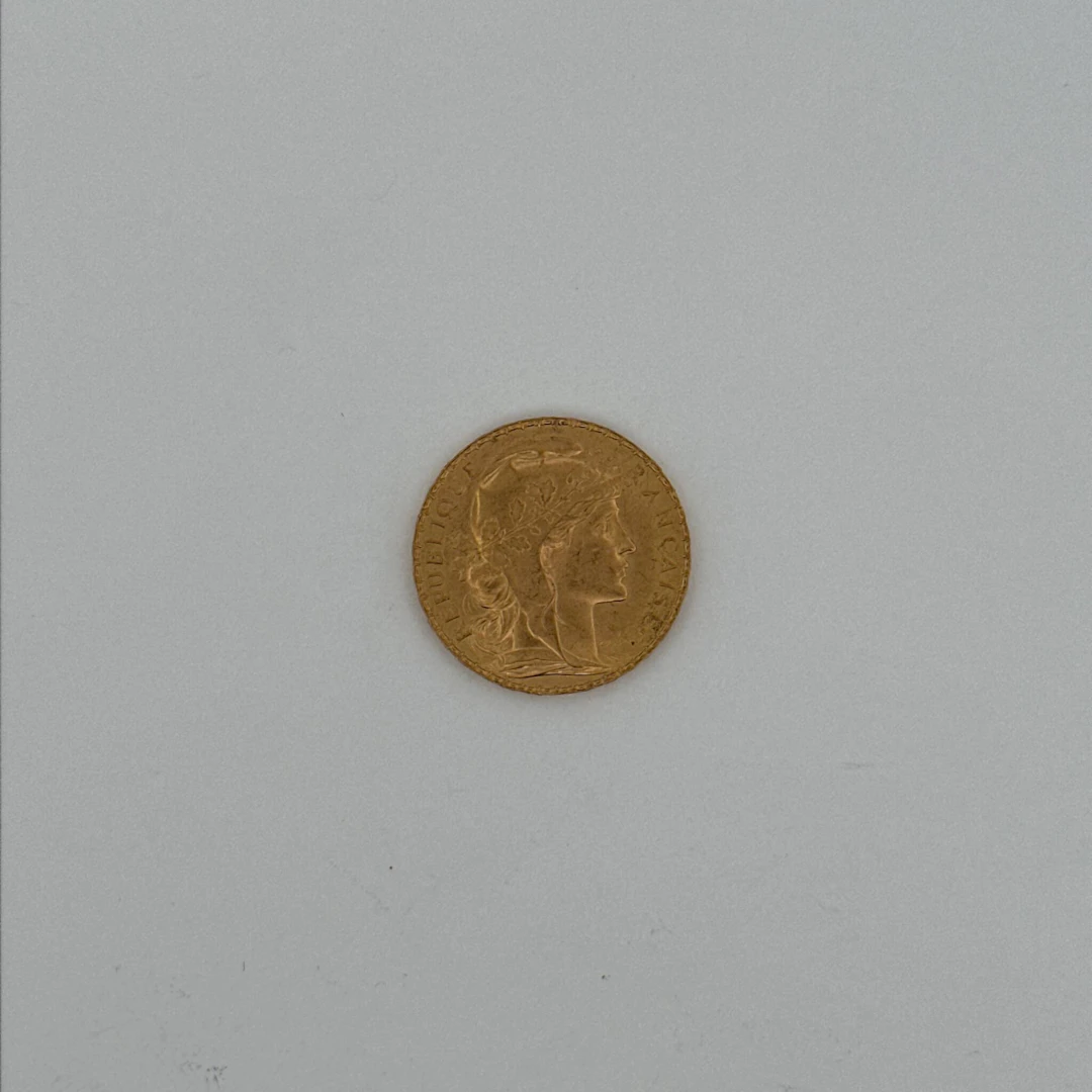 Third Republic, 20-franc "Golden Rooster" coin, 1913 - Lot 71