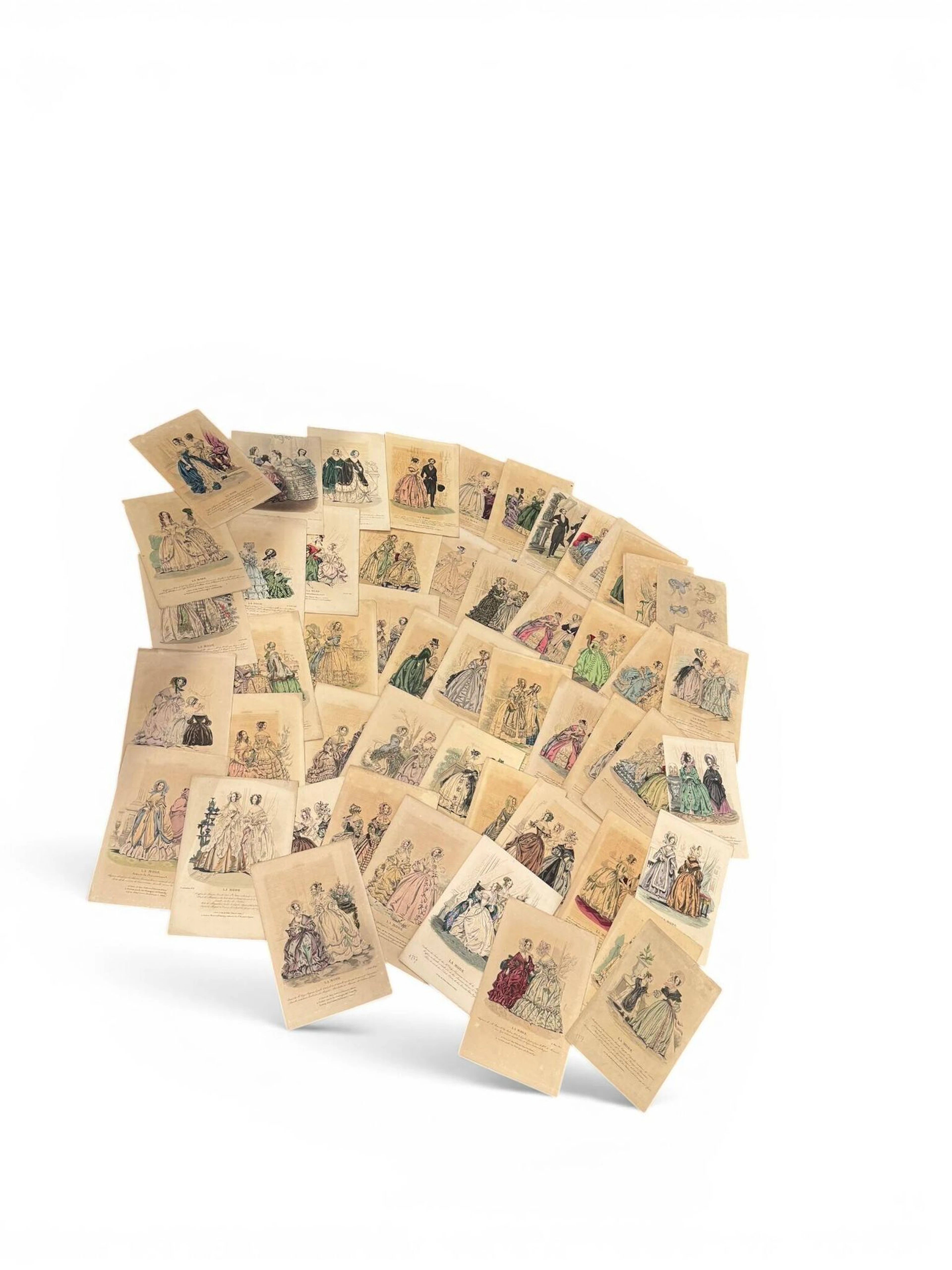 A fine collection of fashion engravings from the magazine of - Lot 272