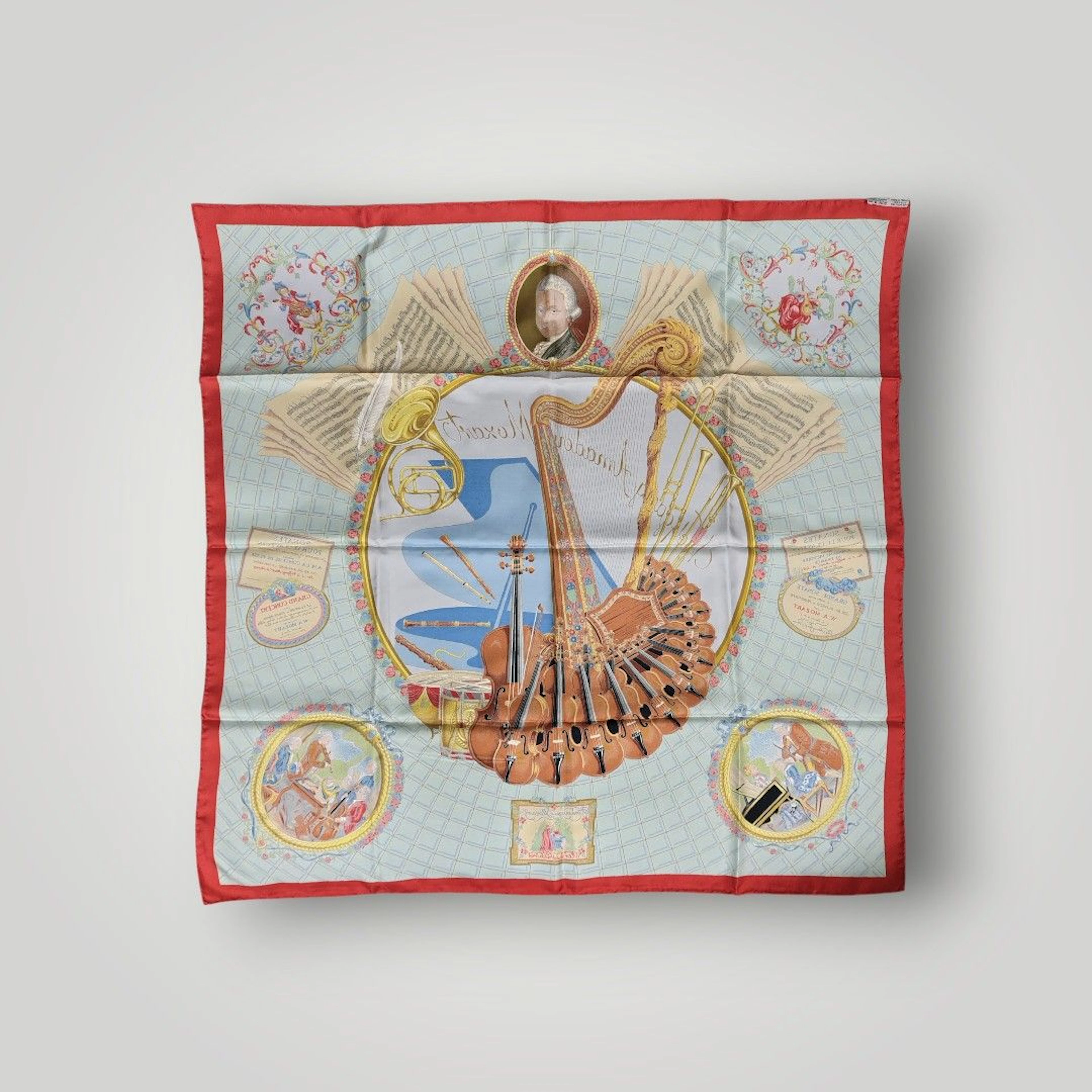HERMES Silk square "Homage to Mozart". After Julie Abadie, 1 - Lot 26