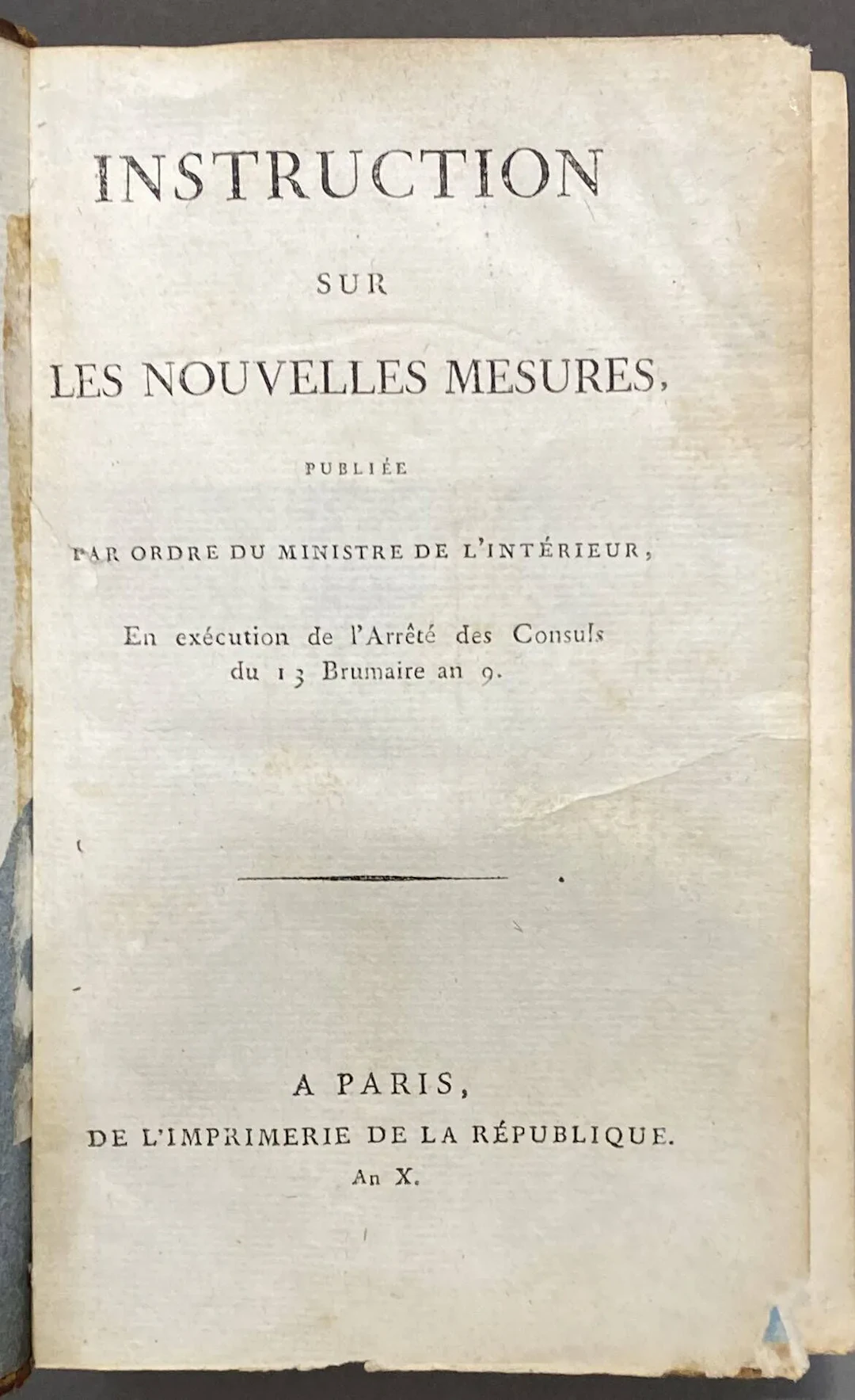 WEIGHTS AND MEASURES. - Set of 3 works in one volume, in-8, - Lot 481