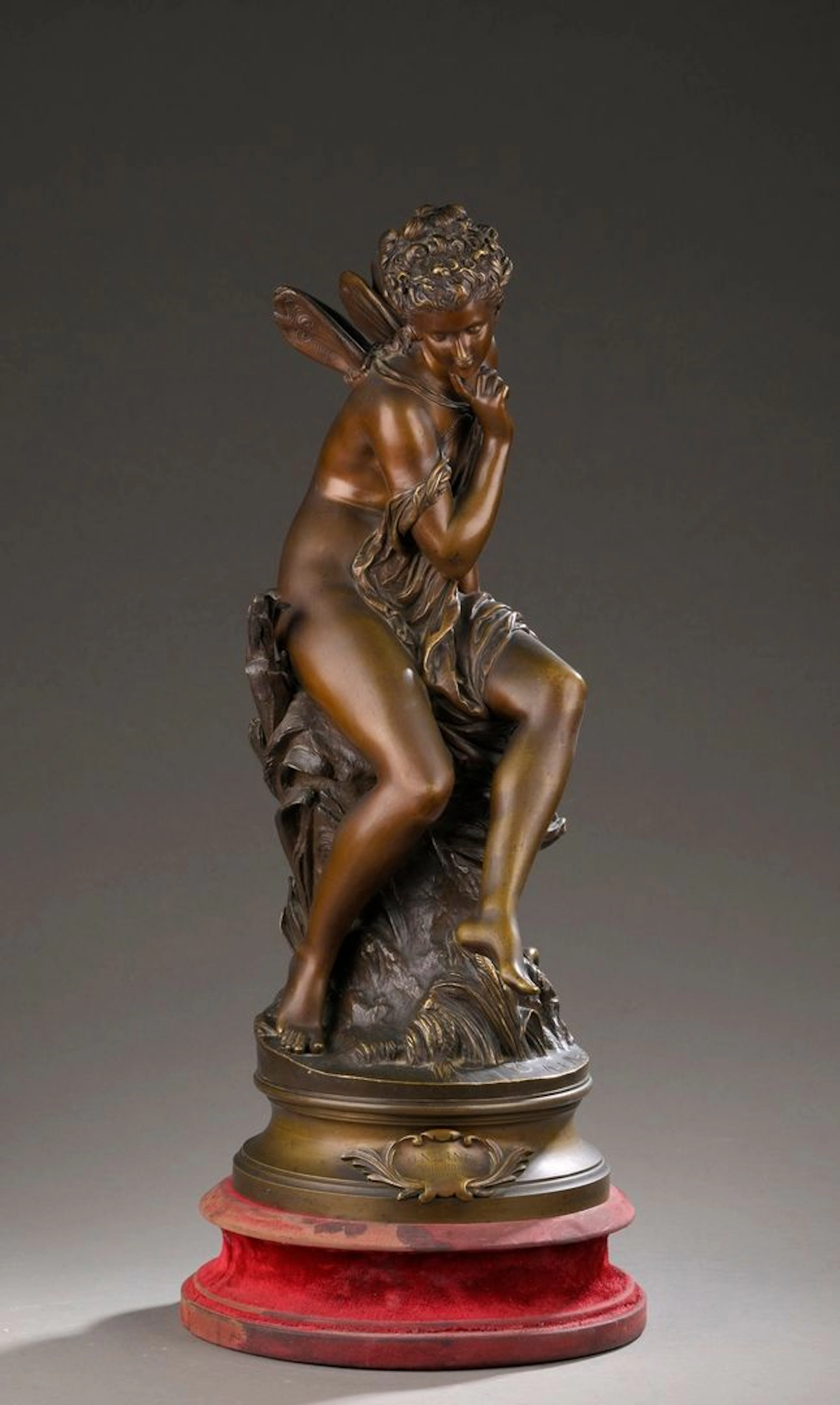 MOREAU Mathurin, 1822-1912, Ondine, bronze with shaded brown - Lot 272
