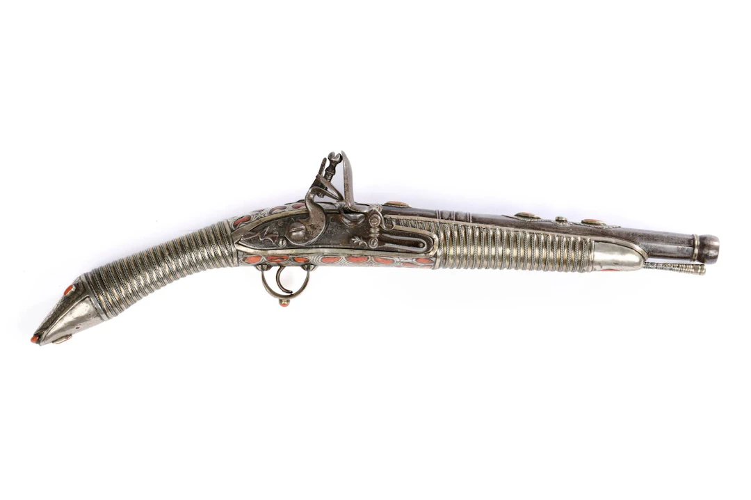 Oriental flintlock pistol. - Lot 240