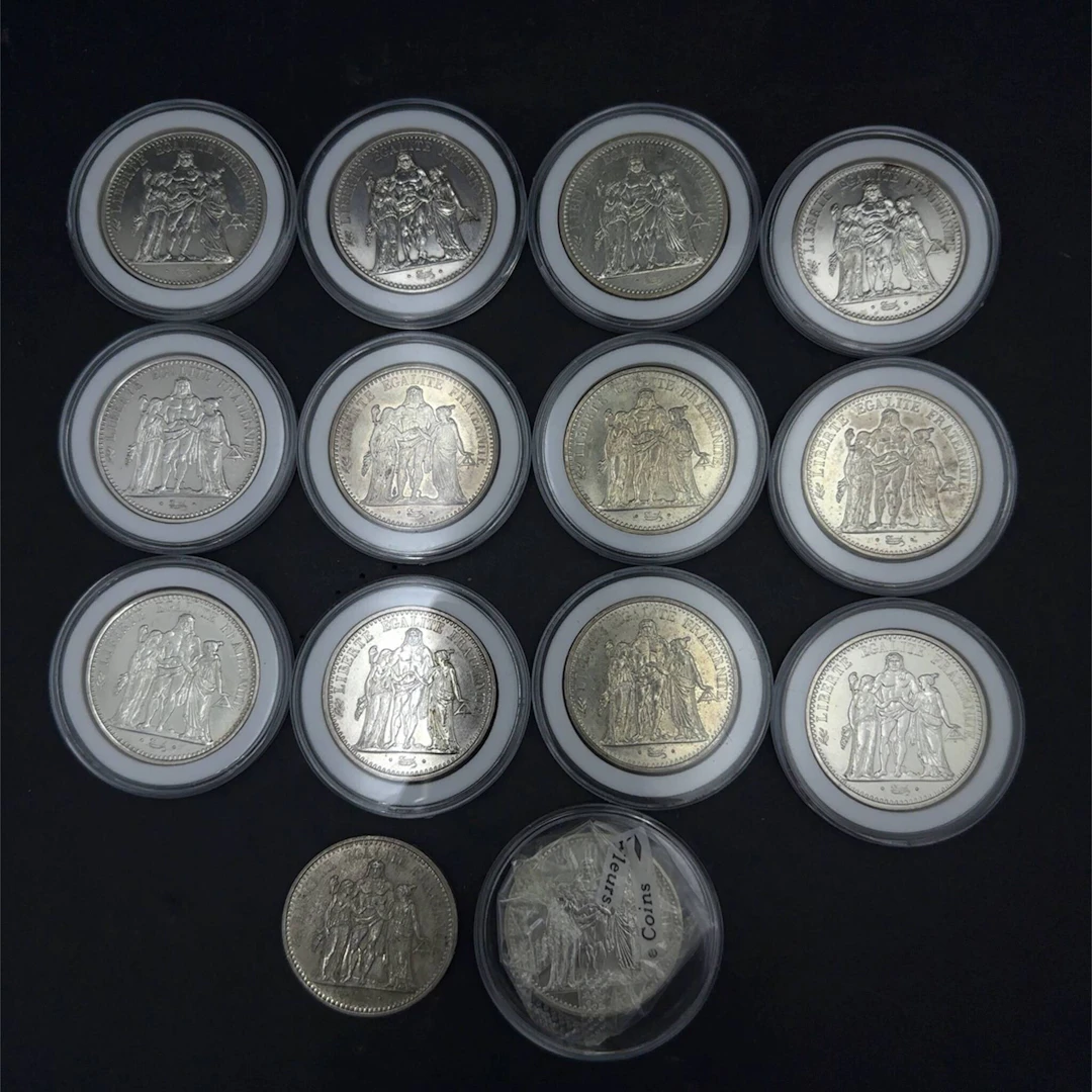 Set of 14 silver coins, 10-franc Hercules - Lot 154