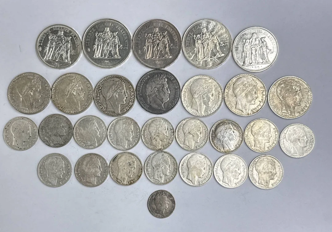 Set of 29 silver coins: - Lot 78