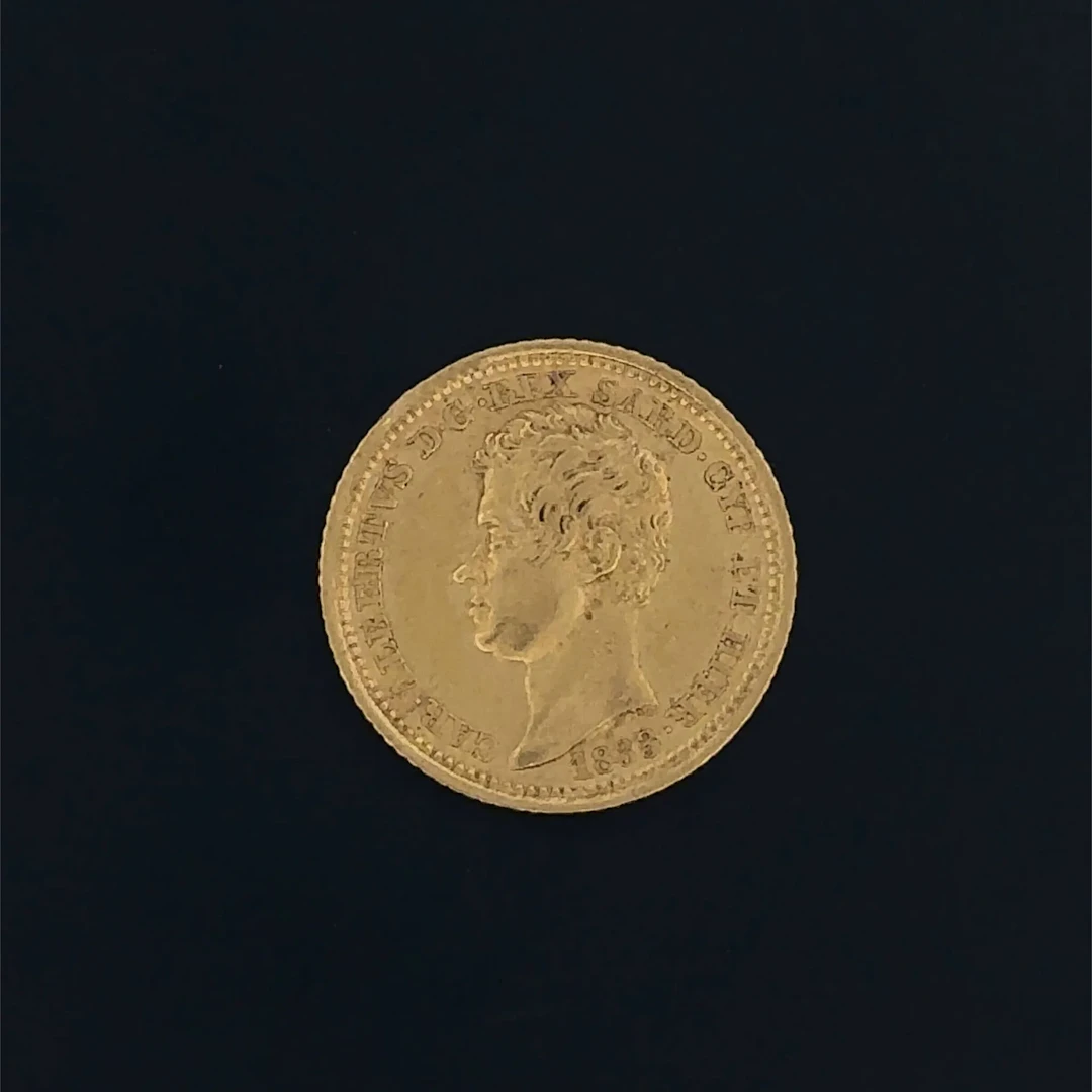 Italy – Sardinia, 10 lire gold, 1833, Turin - Lot 79