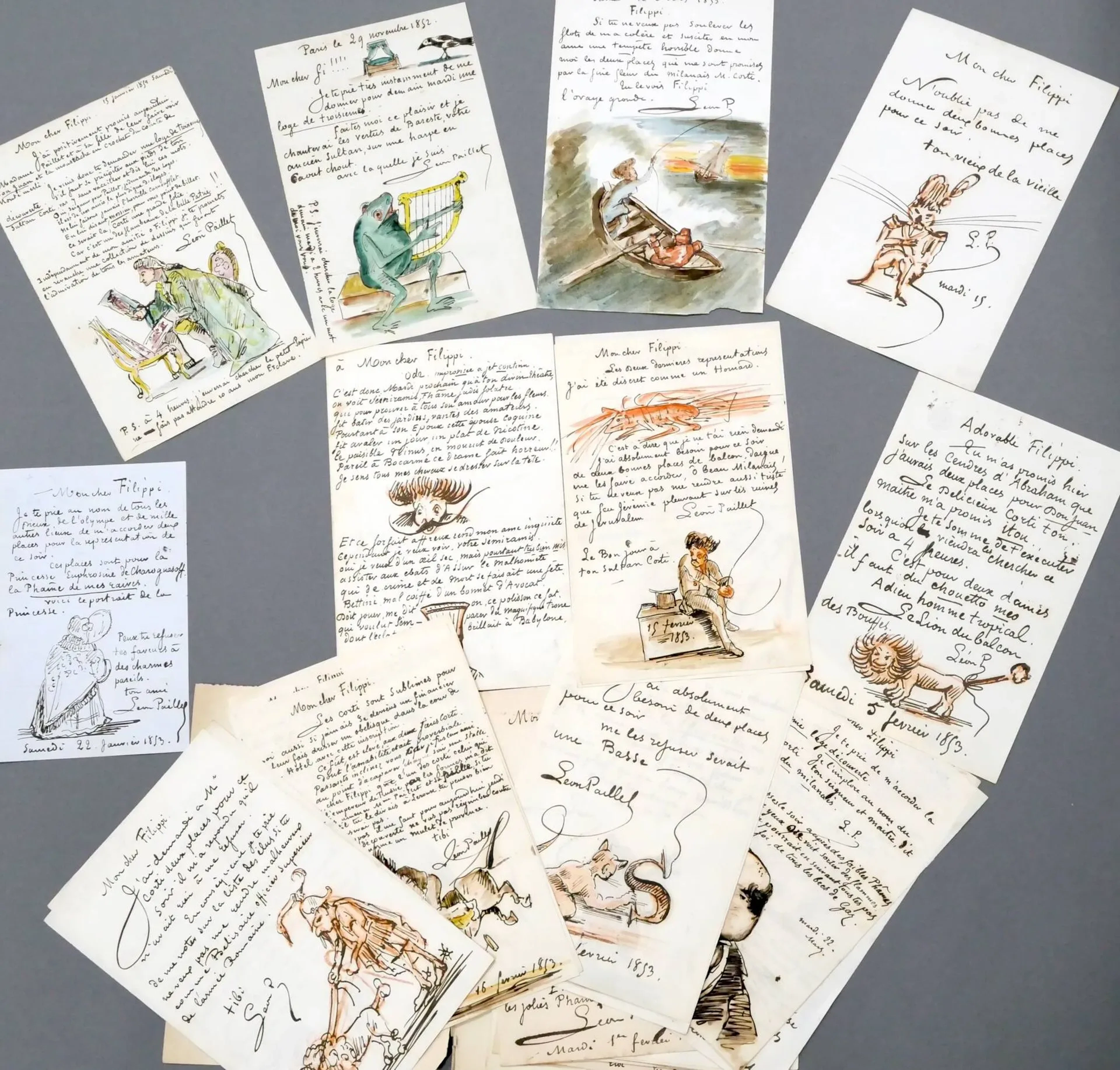 PAILLET, Léon. Important correspondence addressed to the sec - Lot 333