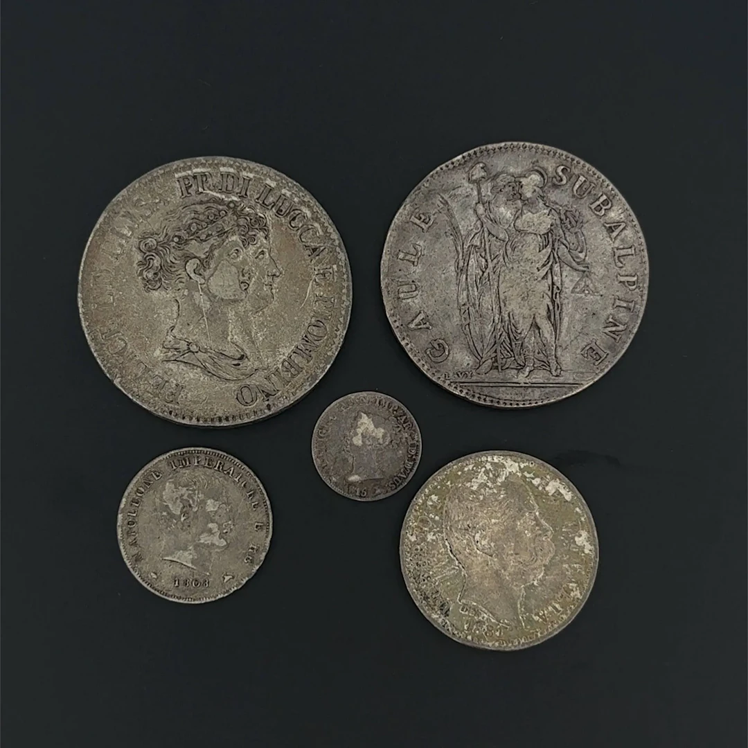 Italy – Set of 5 silver coins: - Lot 44