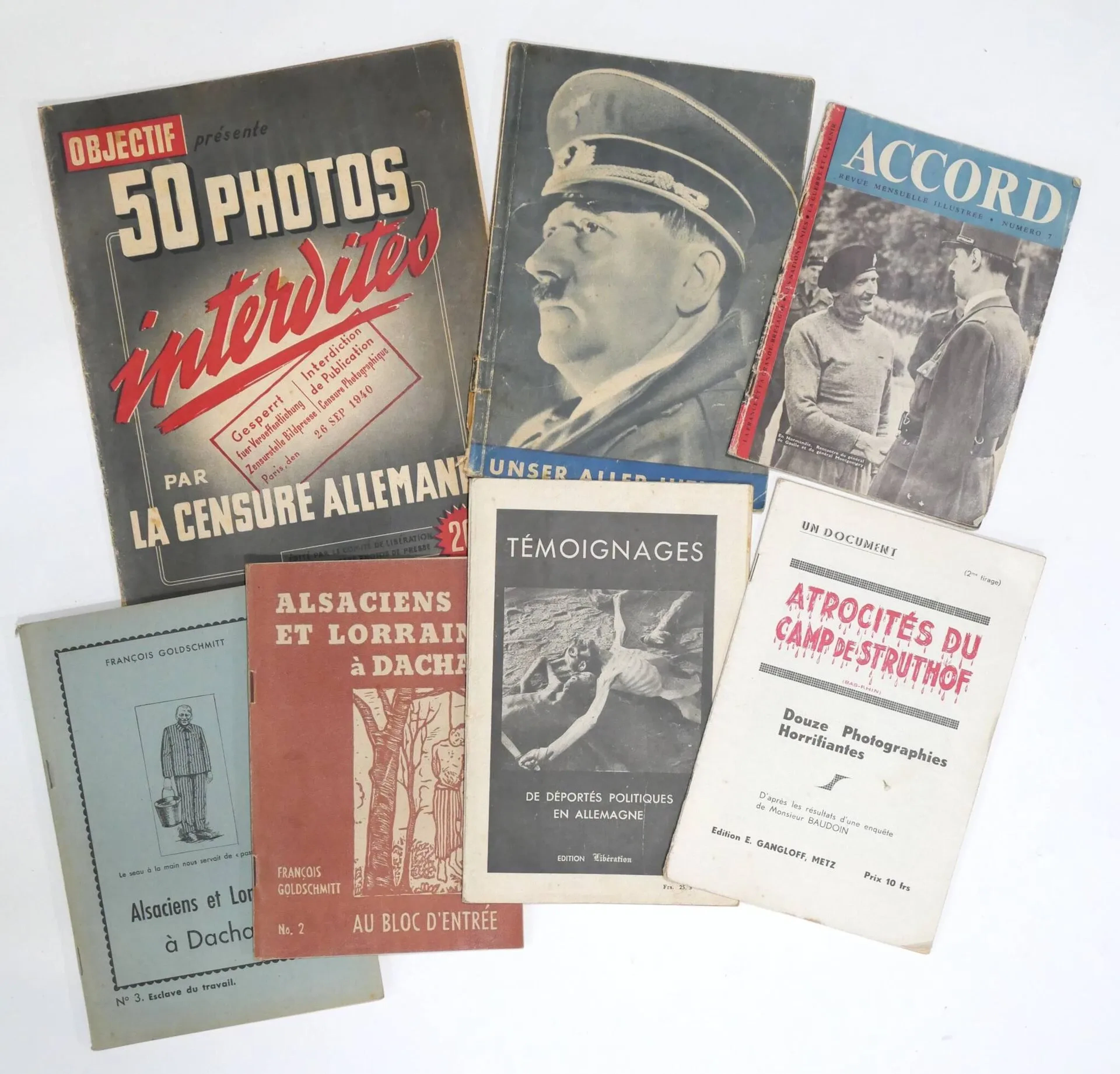 Collection of 7 books, brochures and documentary reviews on - Lot 239