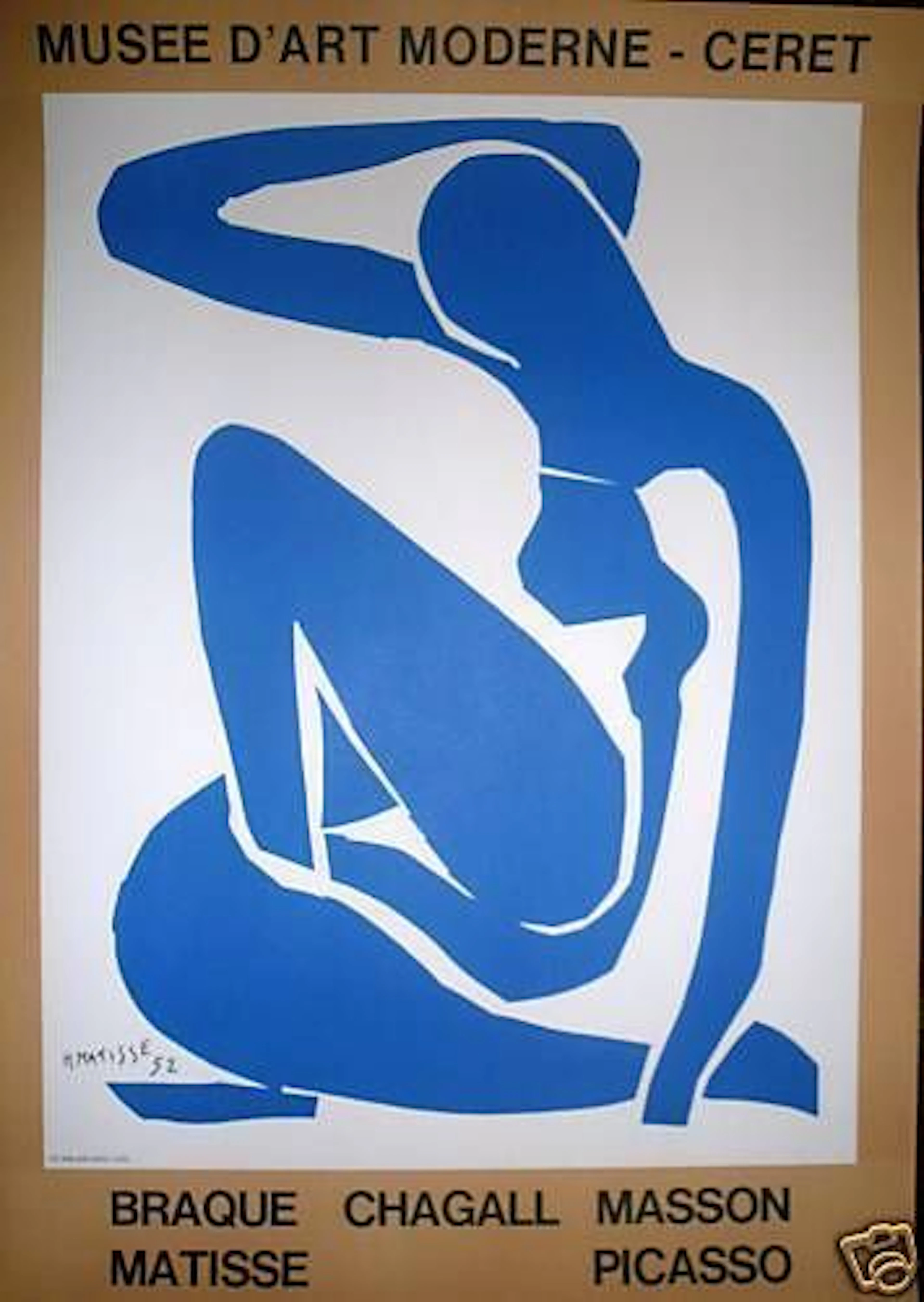 MATISSE Henri Lithograph poster, Mourlot imp, printed signat - Lot 74