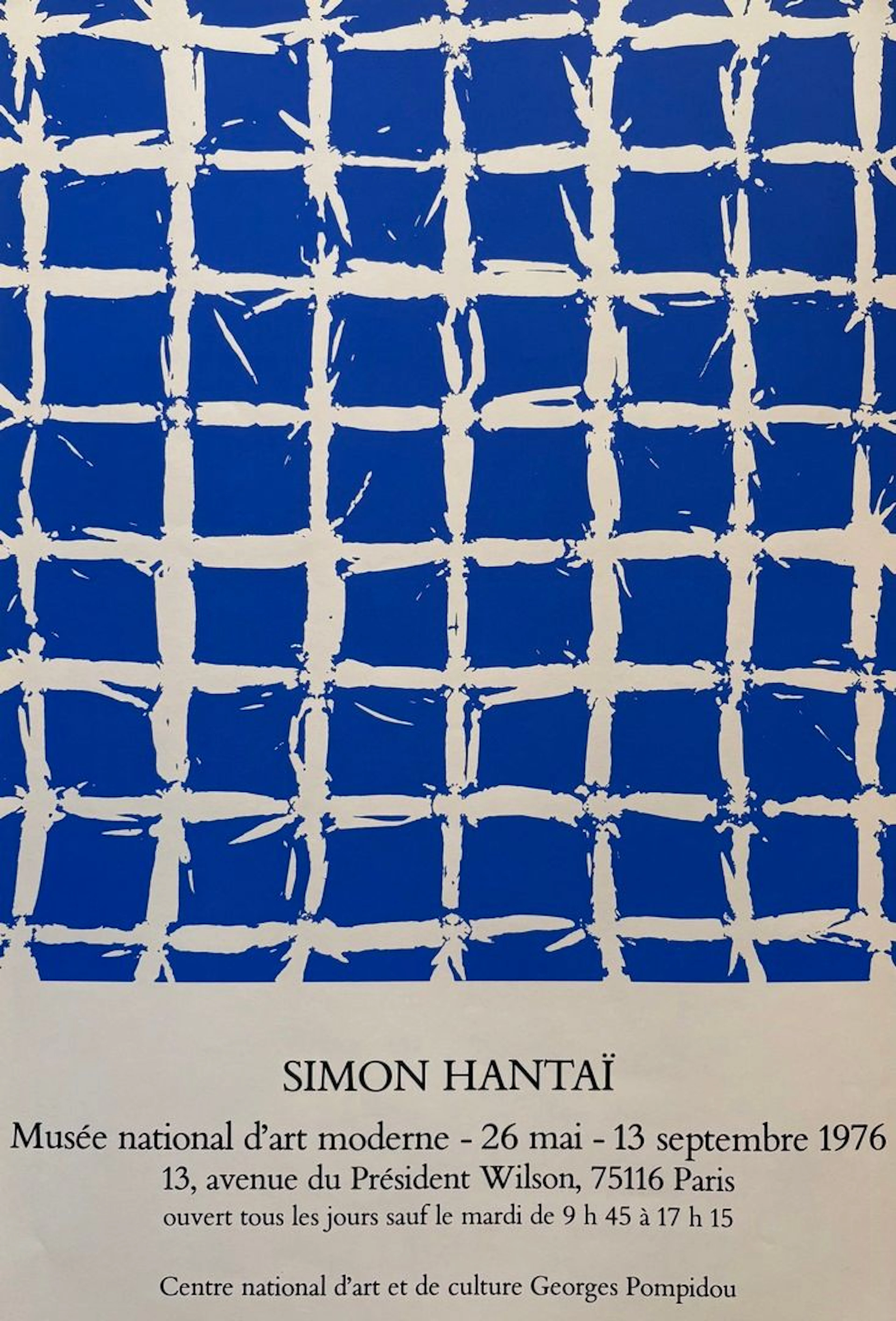 HANTAI Simon Original silkscreen poster 1976, Musée National - Lot 775