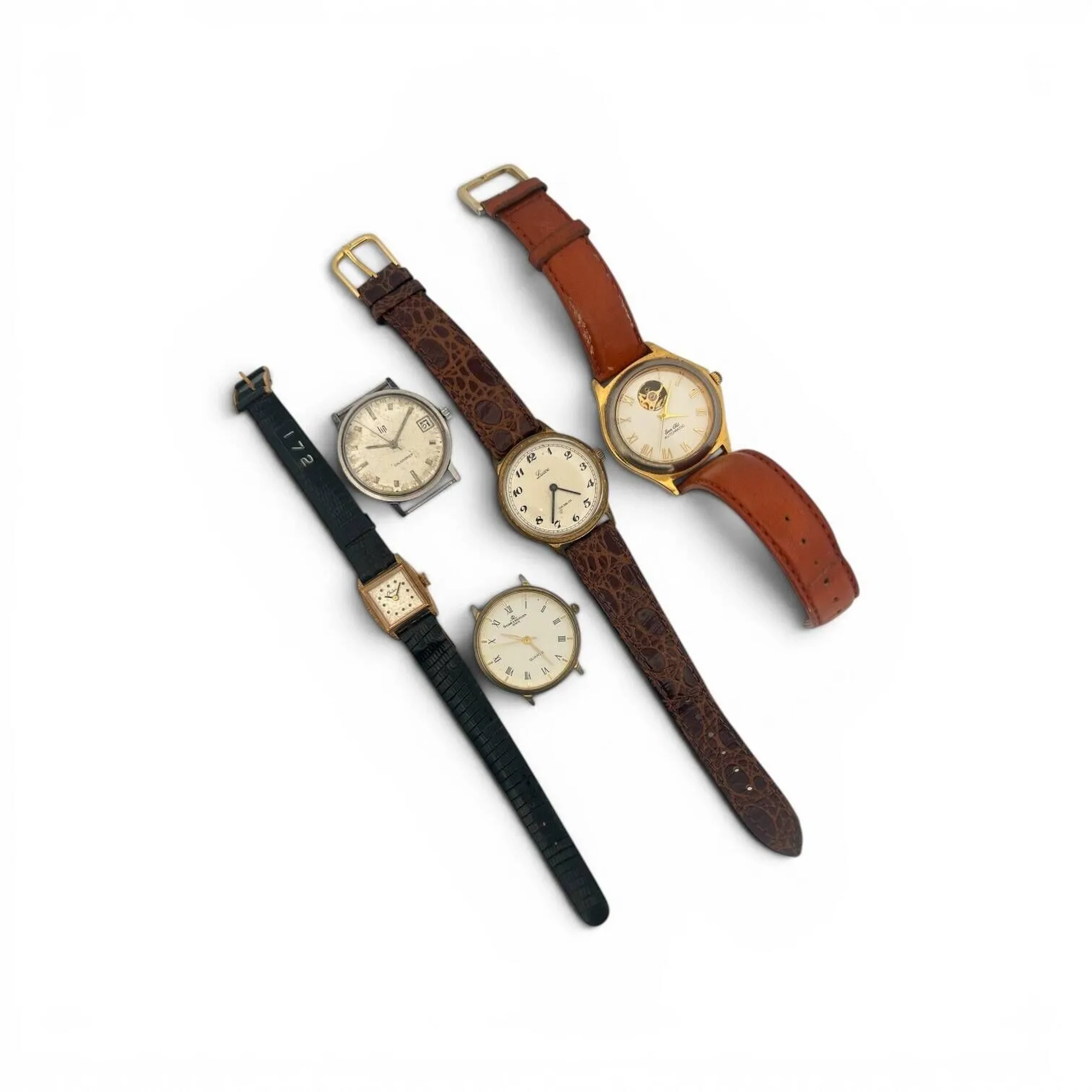LOT de montres Luxe, Lip etc. 5 en tout