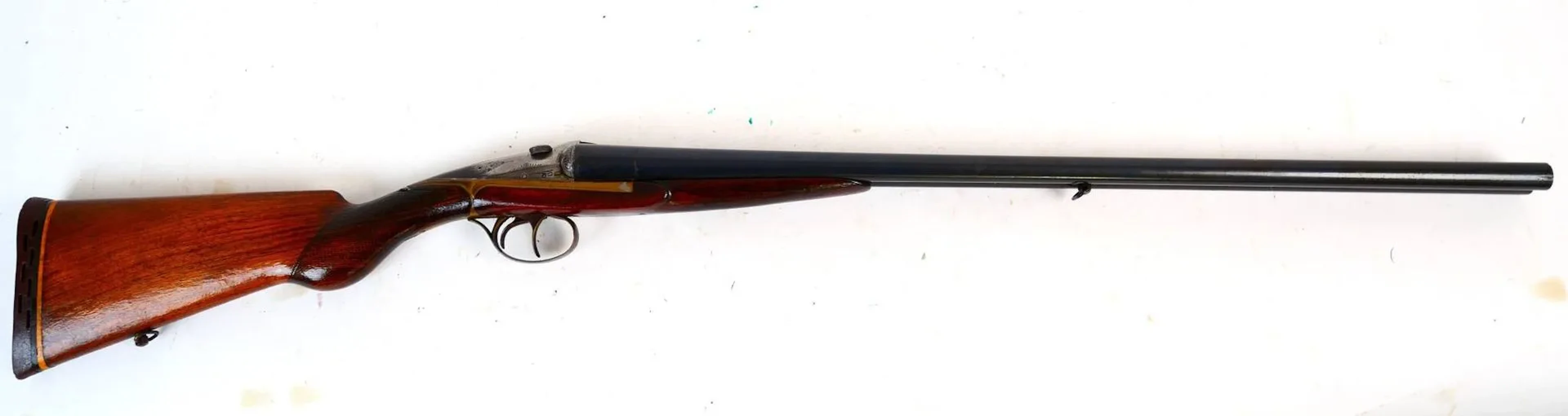 12-gauge side-by-side shotgun (No. 50587). 70-cm smoothbore - Lot 84