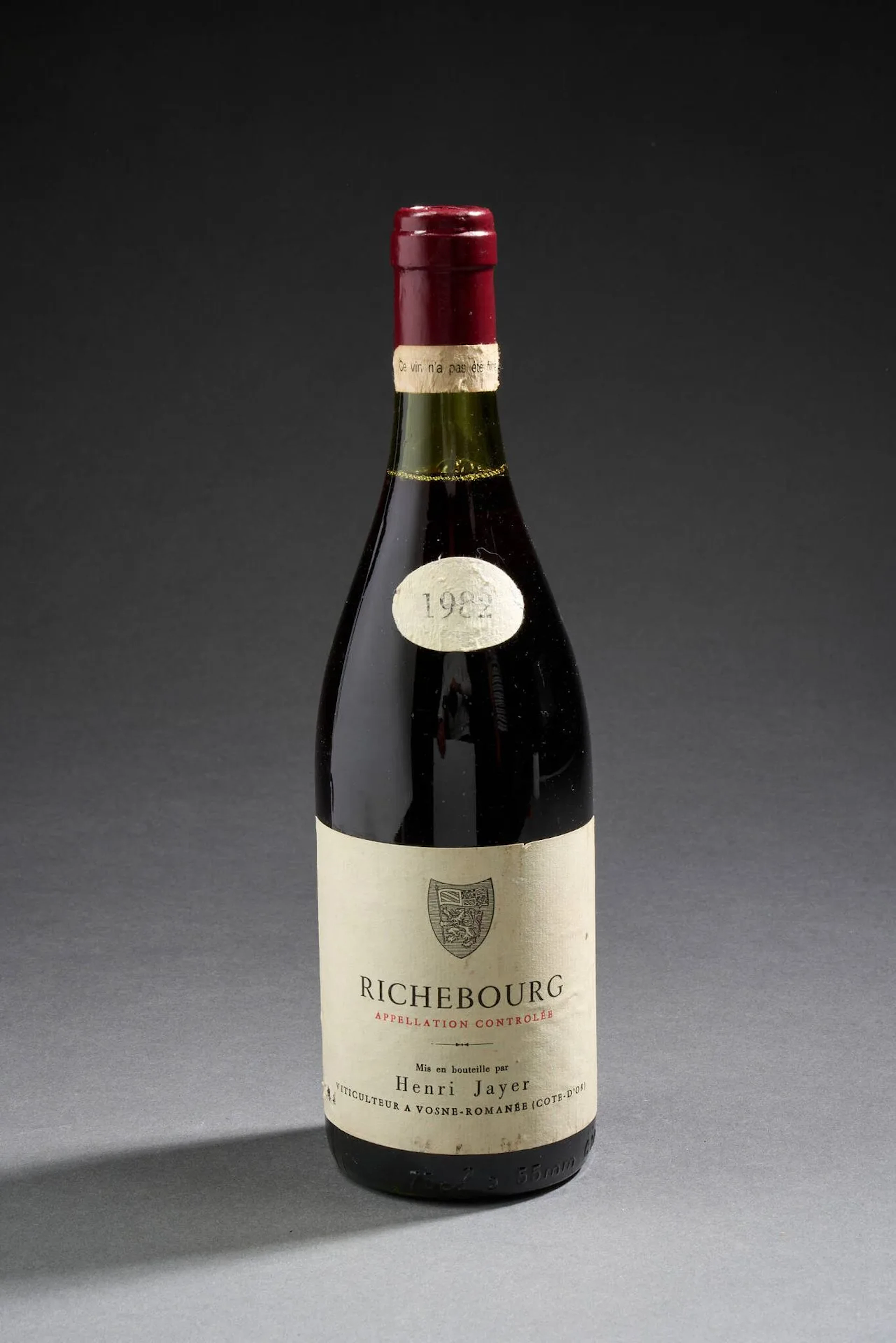 1 bottle of RICHEBOURG Grand Cru 1982 - Henry JAYER. Label s - Lot 26