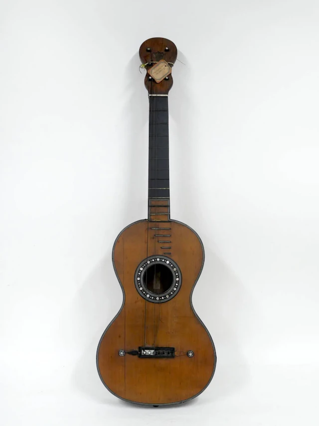 19th-century French guitar - Lot 342