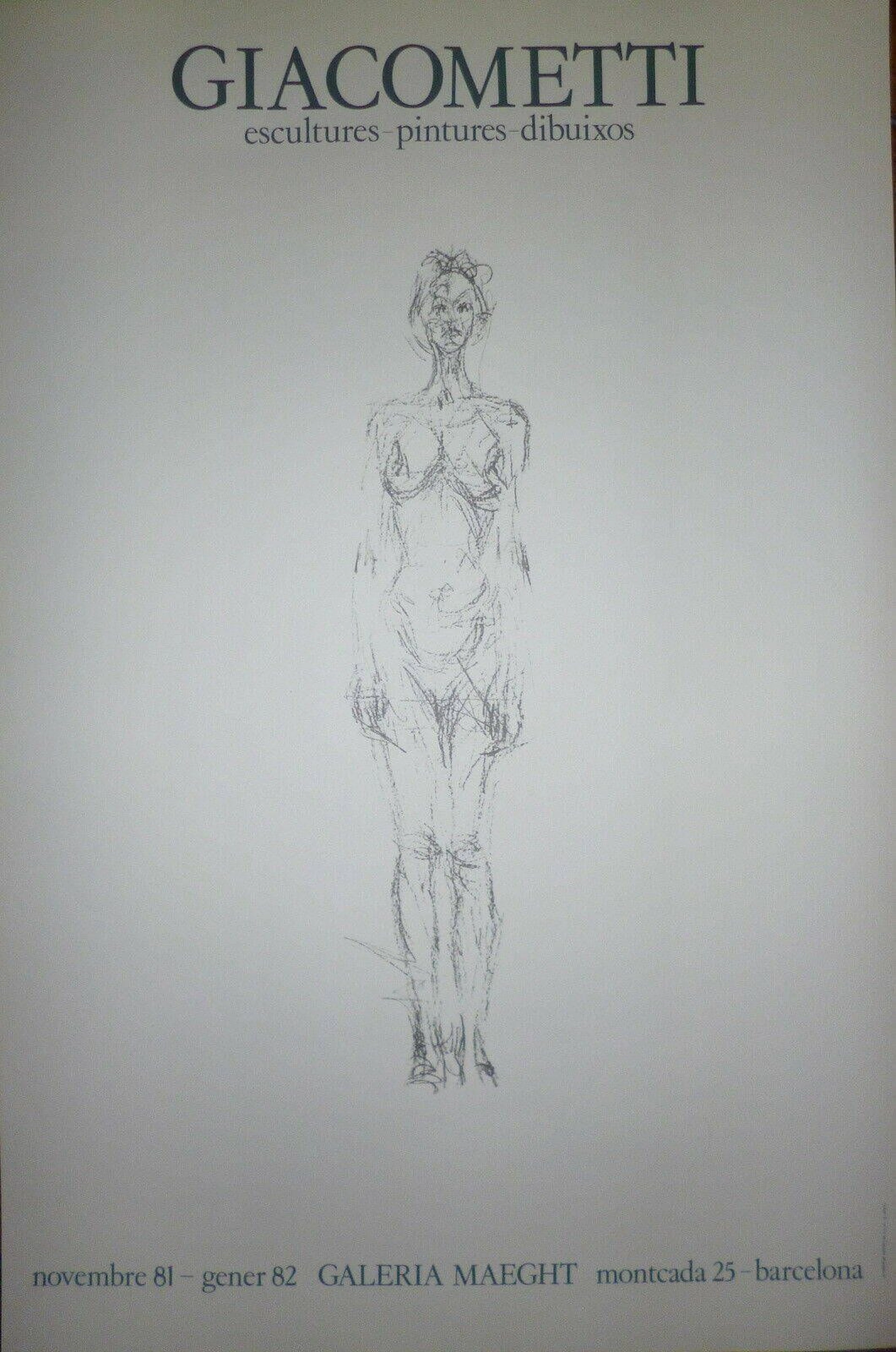 GIACOMETTI Alberto Original lithograph poster, "Barcelona" e - Lot 146