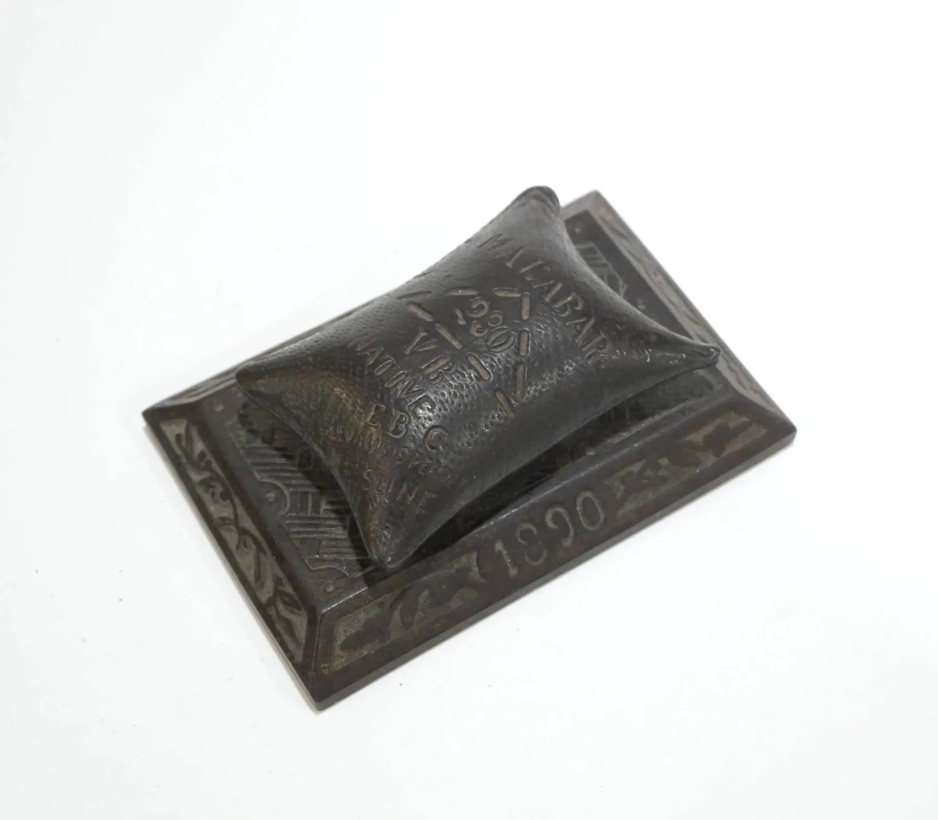 Steel advertising paperweight dated 1890 for the EBC Levallo - Lot 6