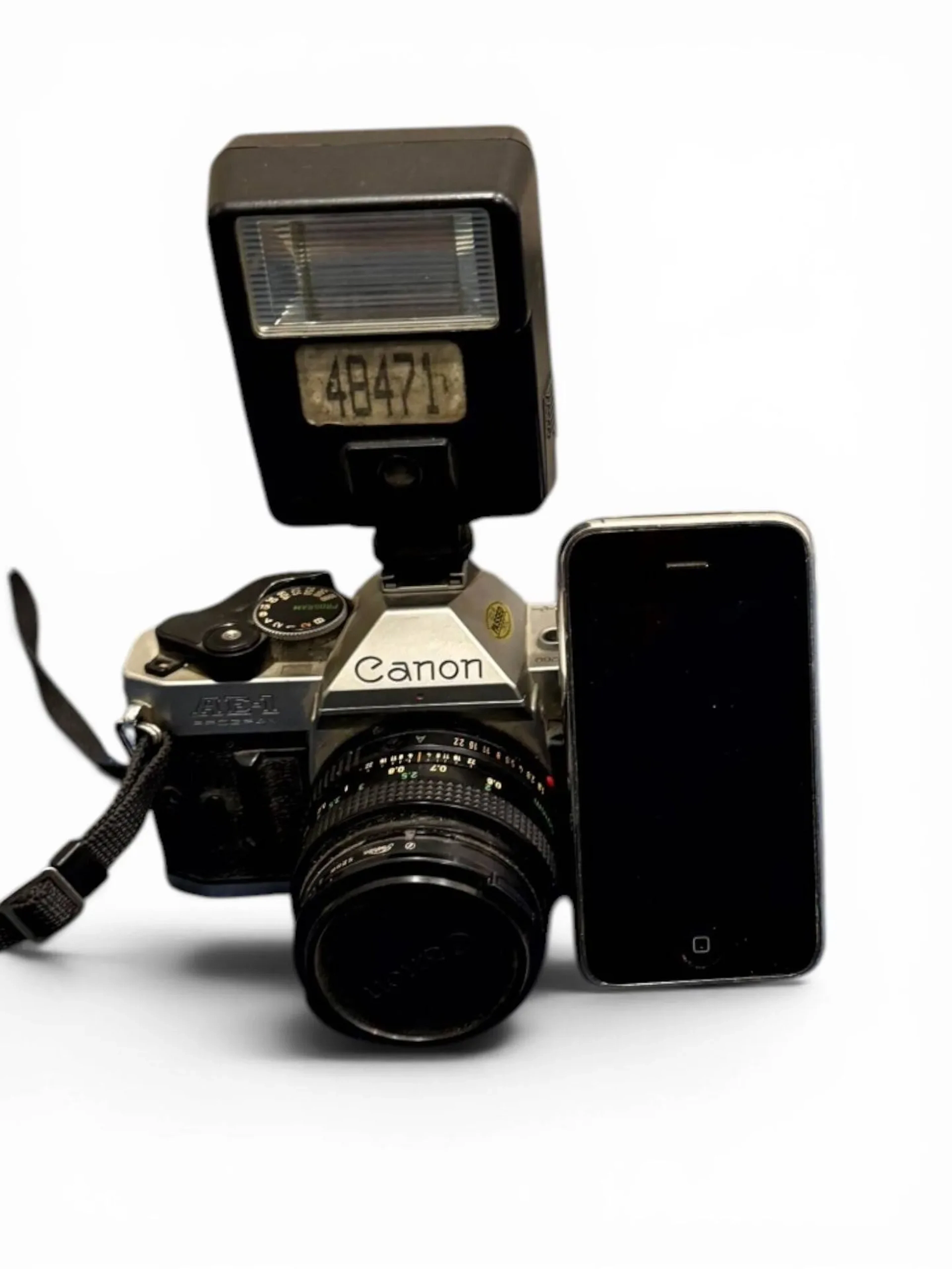 Canon AE-1 Program camera with Canon FD 1.8/50 mm lens and f - Lot 31