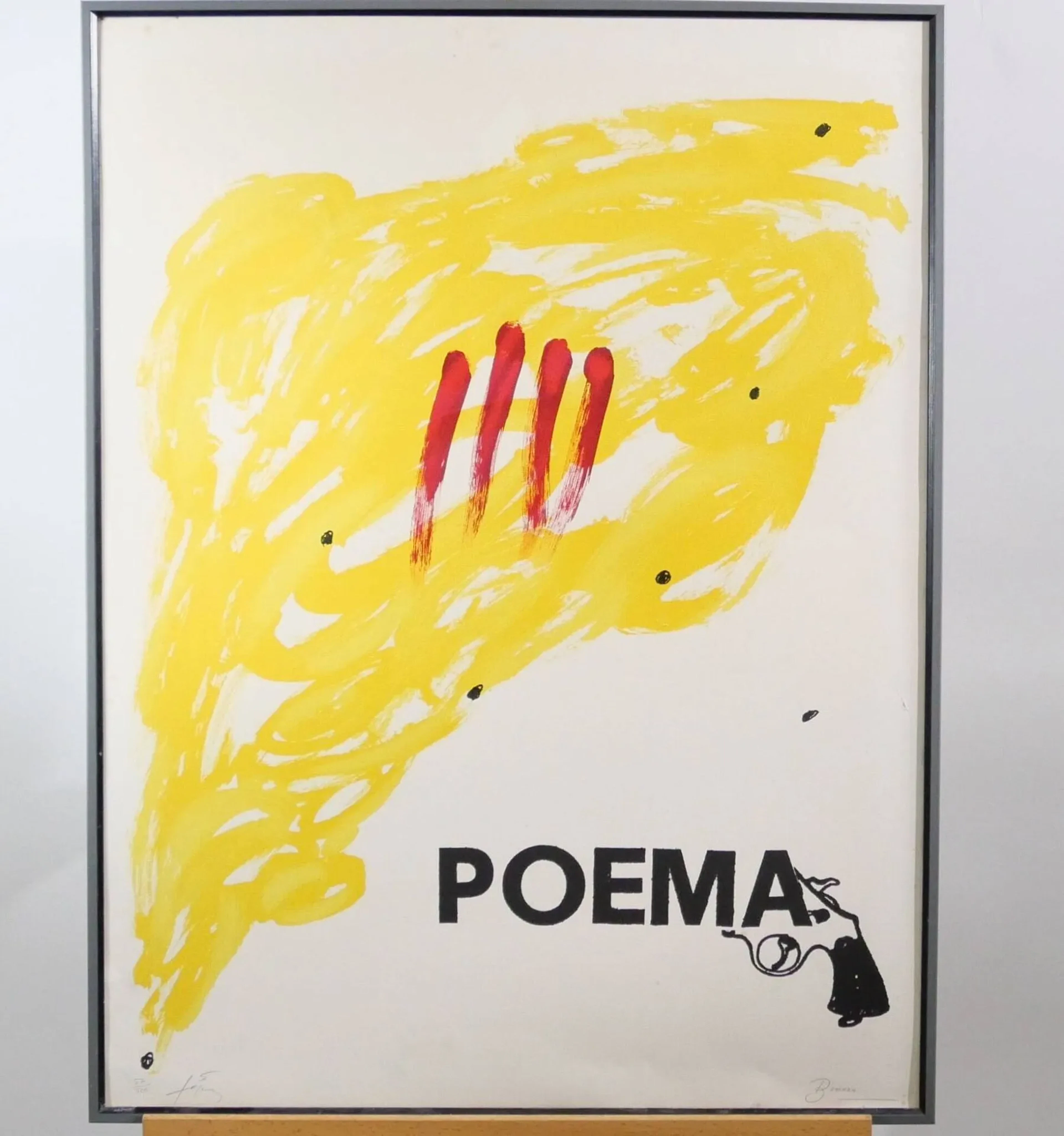 TAPIES (Antoni) and BROSSA (Joan). Poema. 1973. - Lot 218