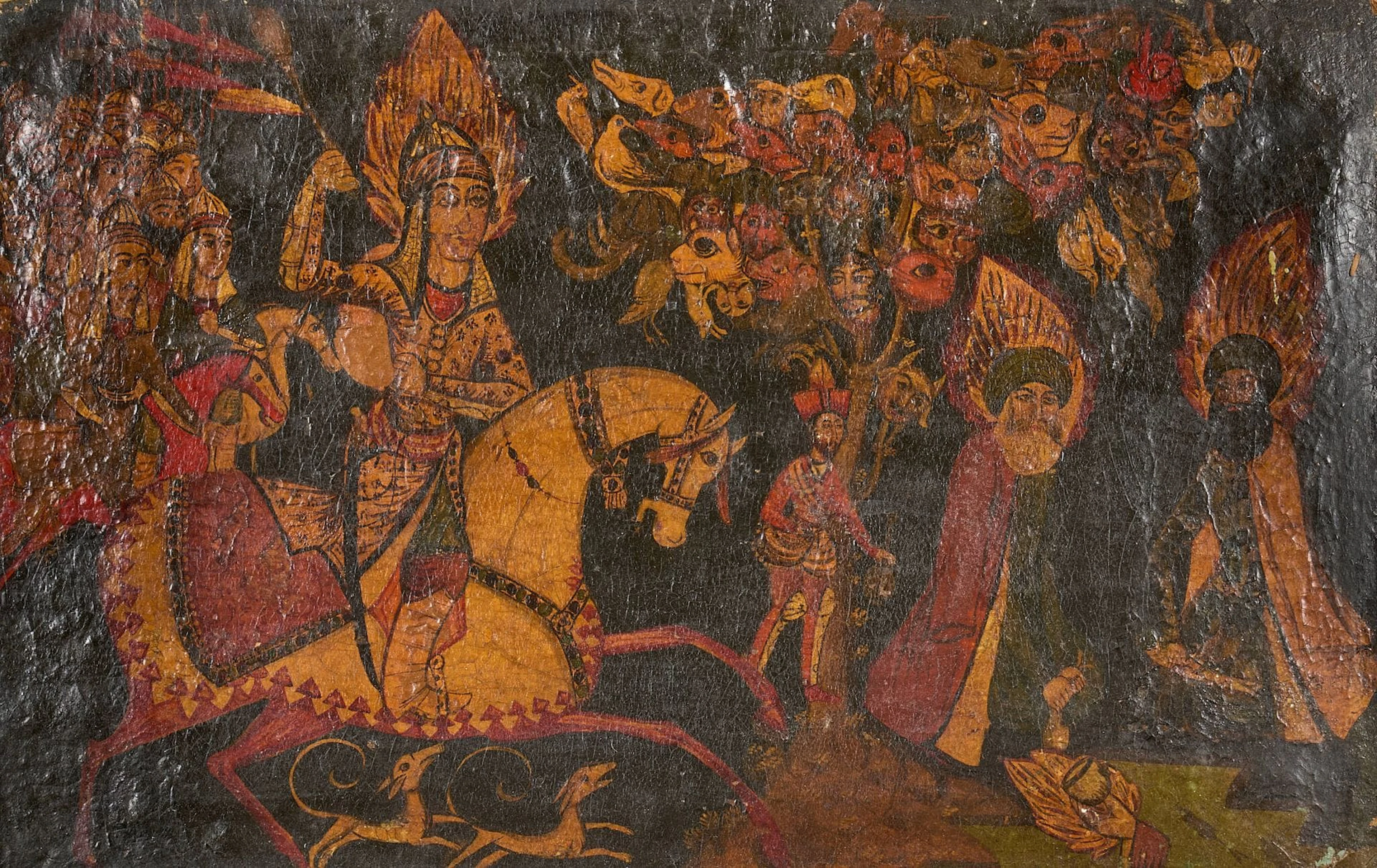 Papier-mâché dish, Iran qâjâr, late 19th - early 20th centur - Lot 71